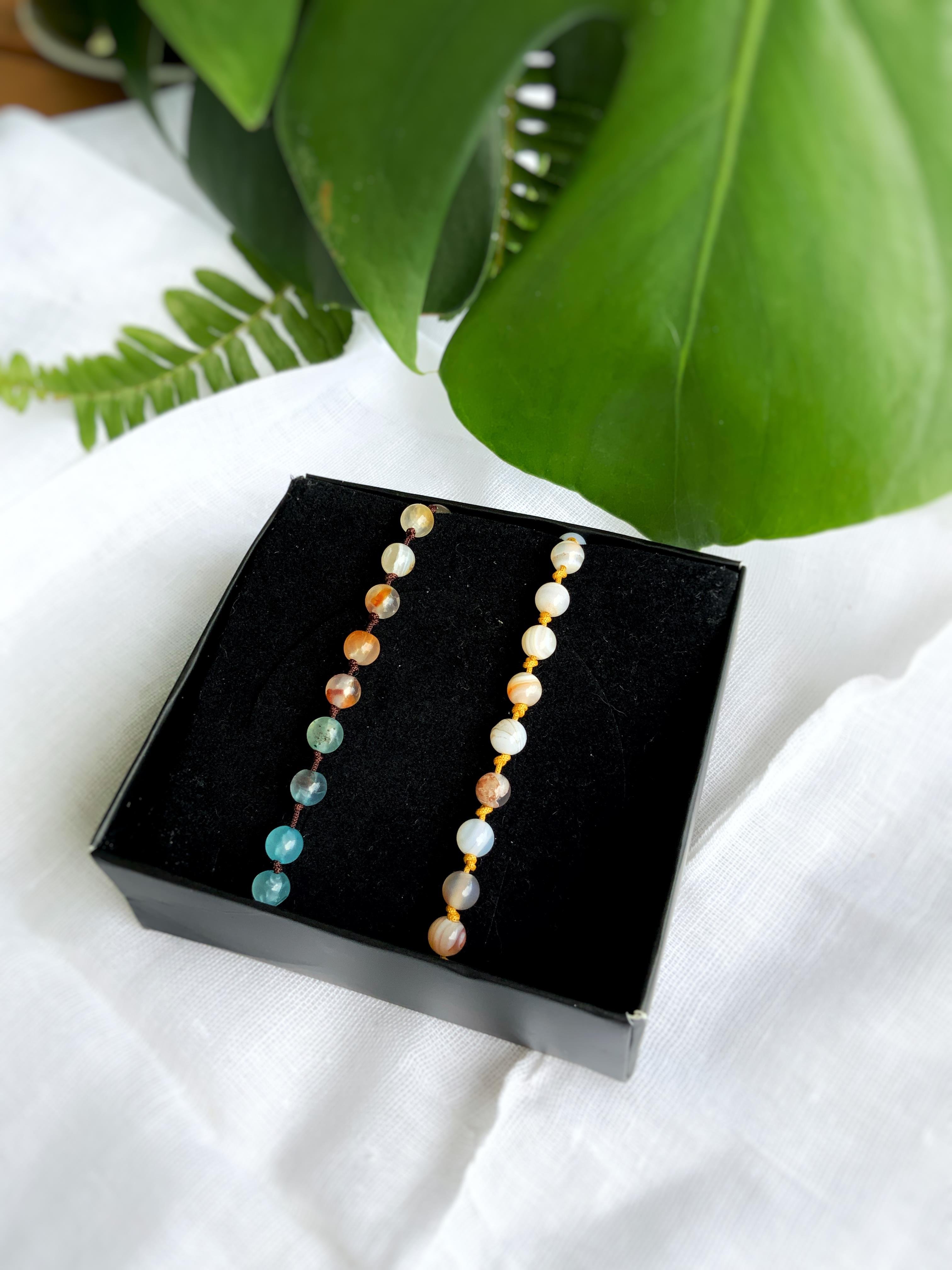 Akik Çift Bilekliği