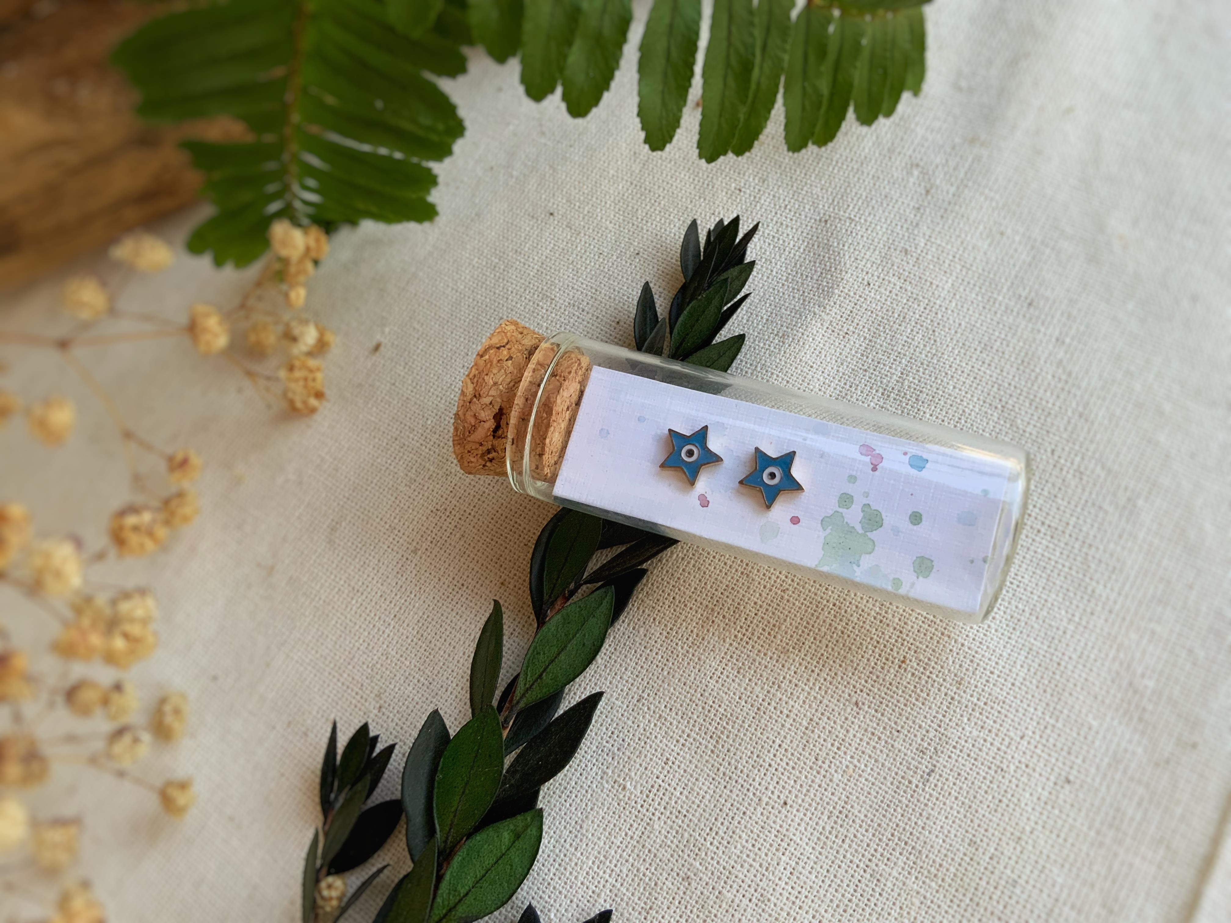 Çelik Yıldız Küpe