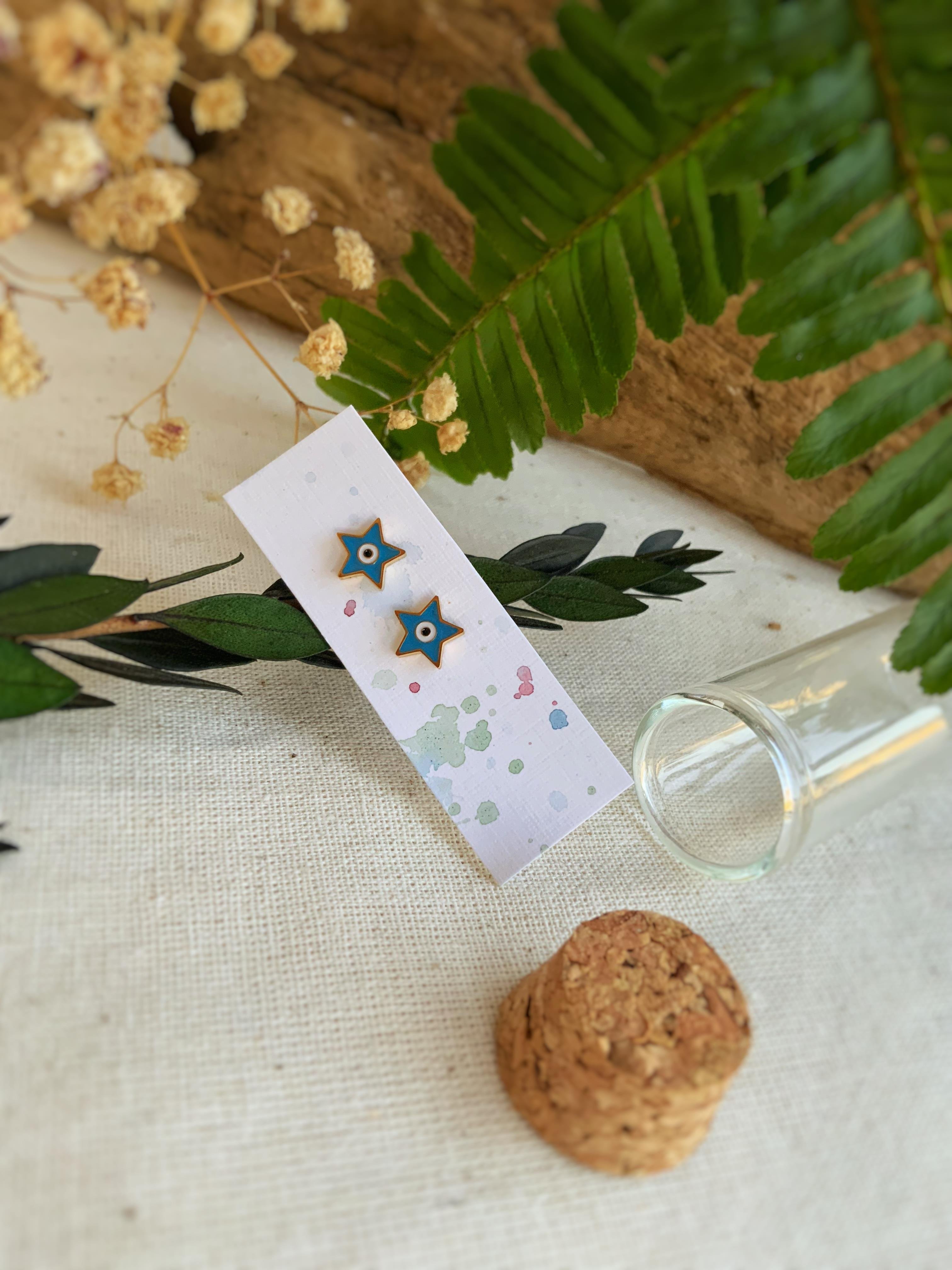 Çelik Yıldız Küpe