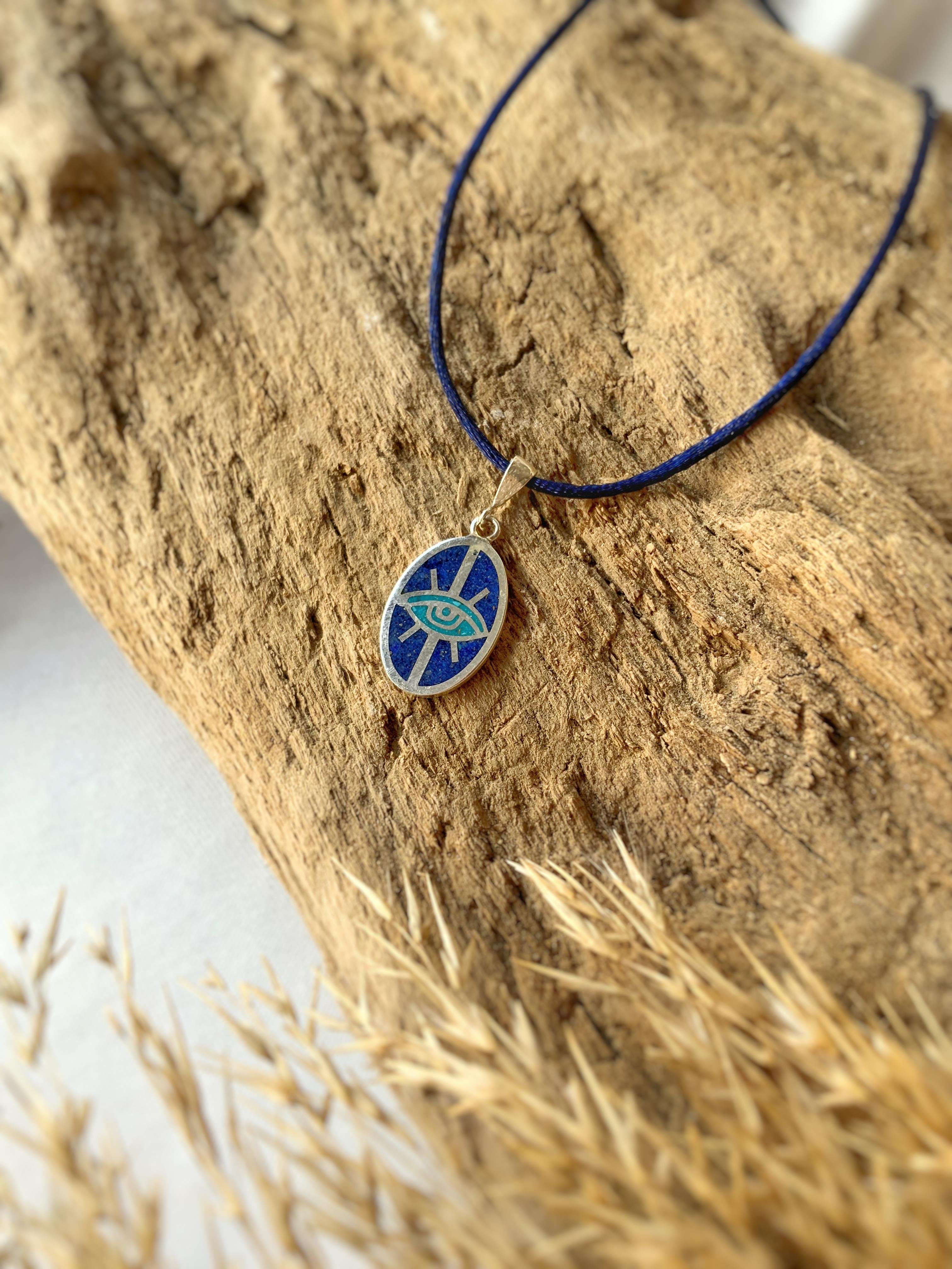 Göz Gümüş Kolye Ucu