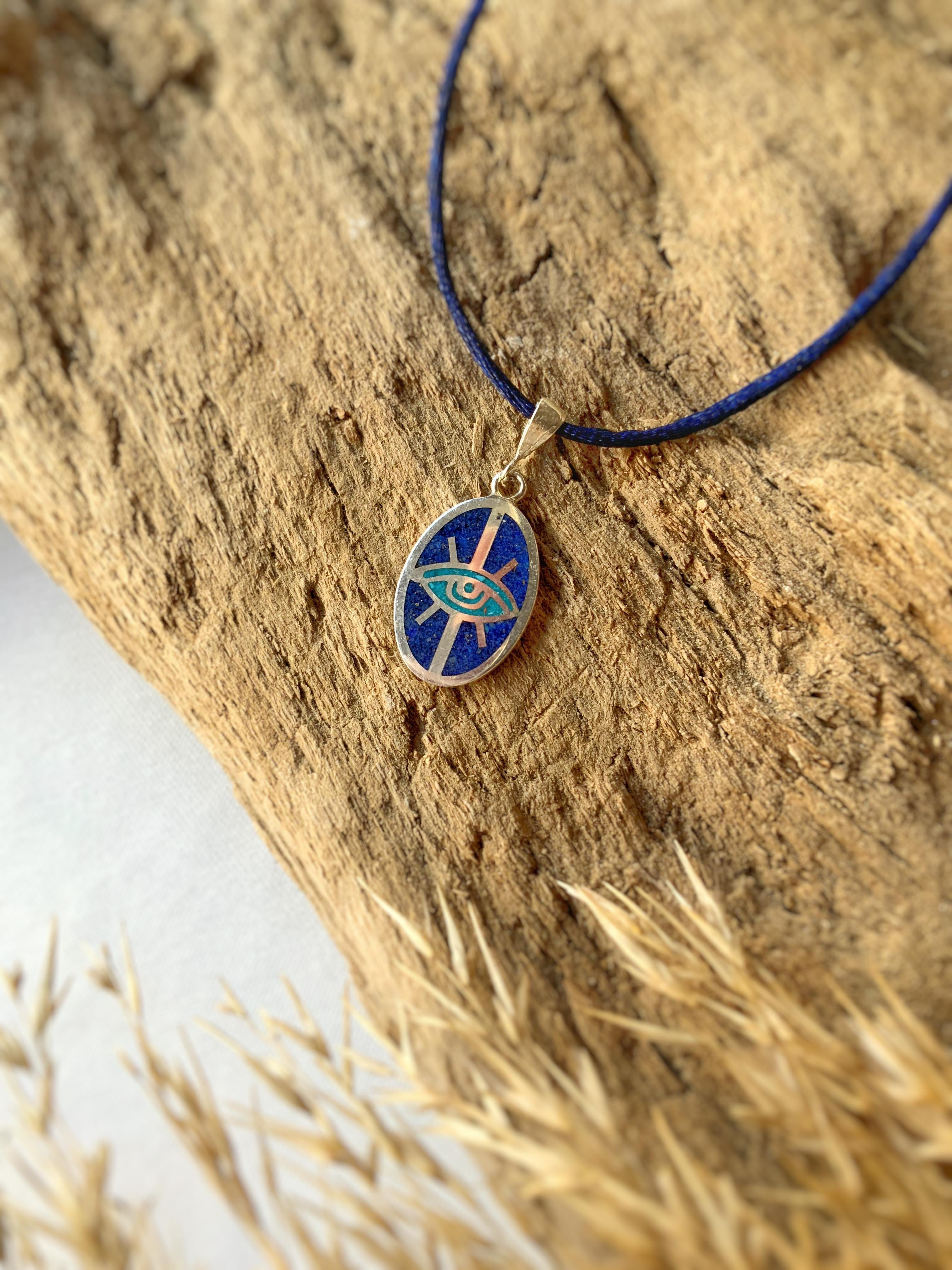 Göz Gümüş Kolye Ucu