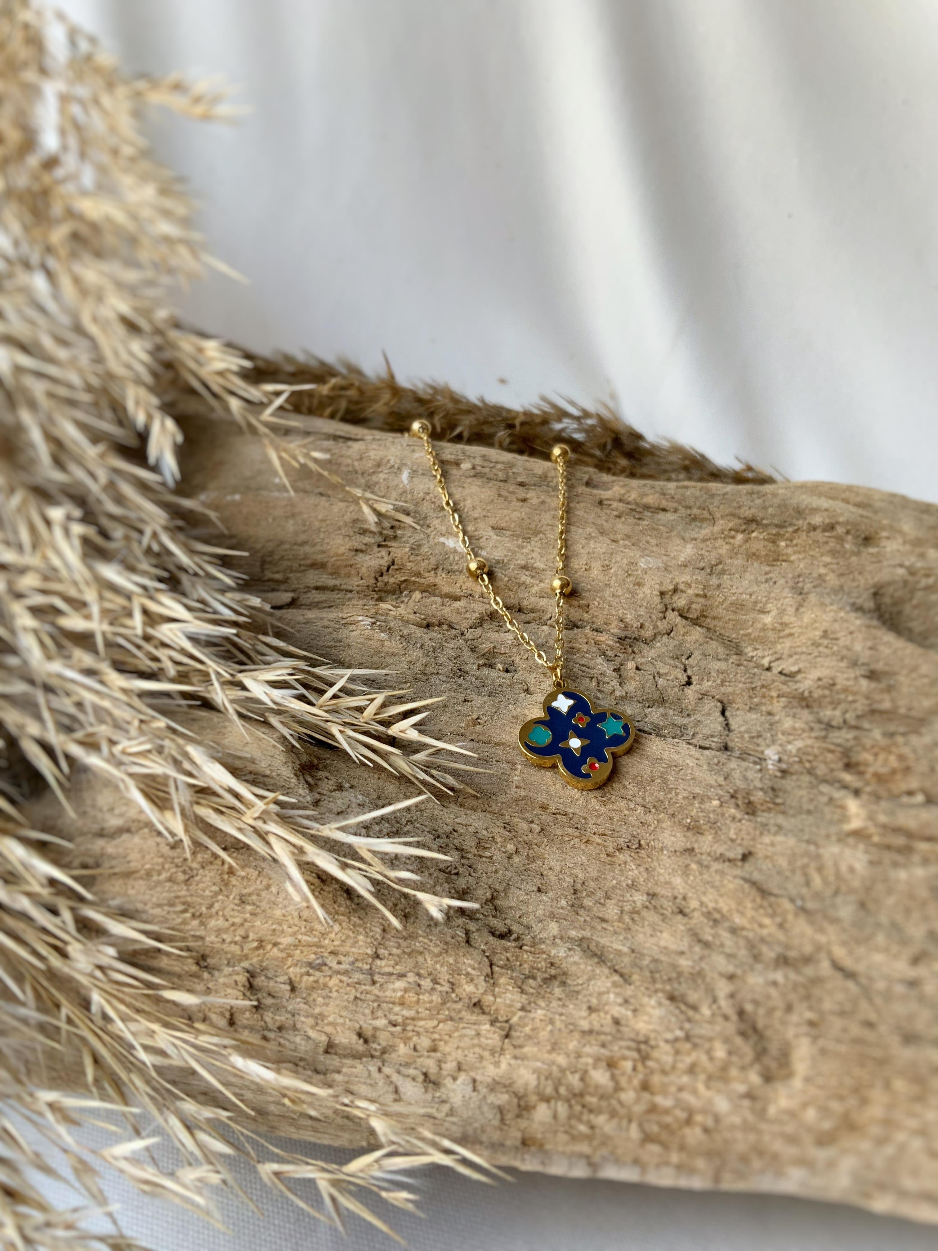 Mine Detaylı Çelik Kolye