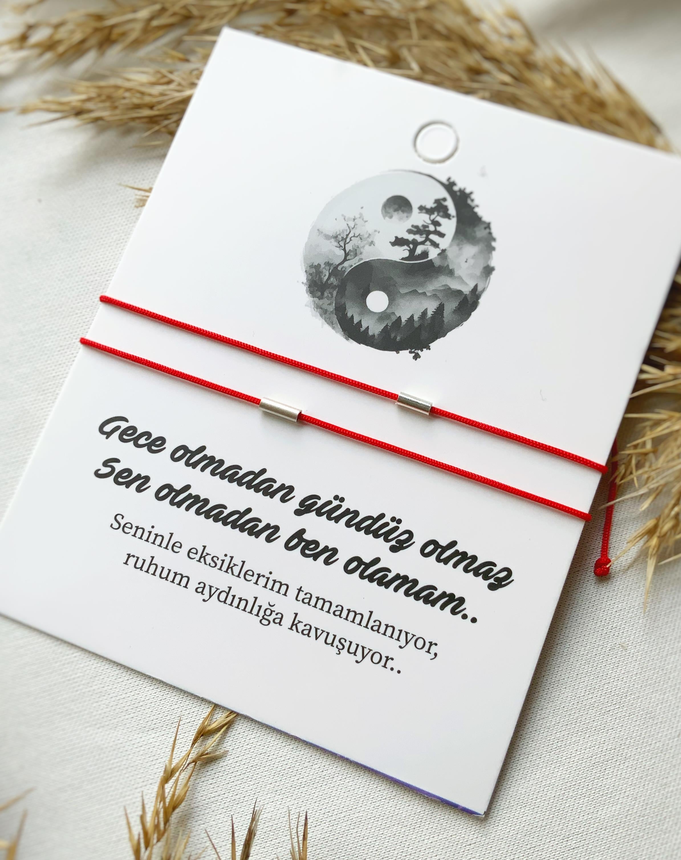 Minimal Çift Bilekliği 