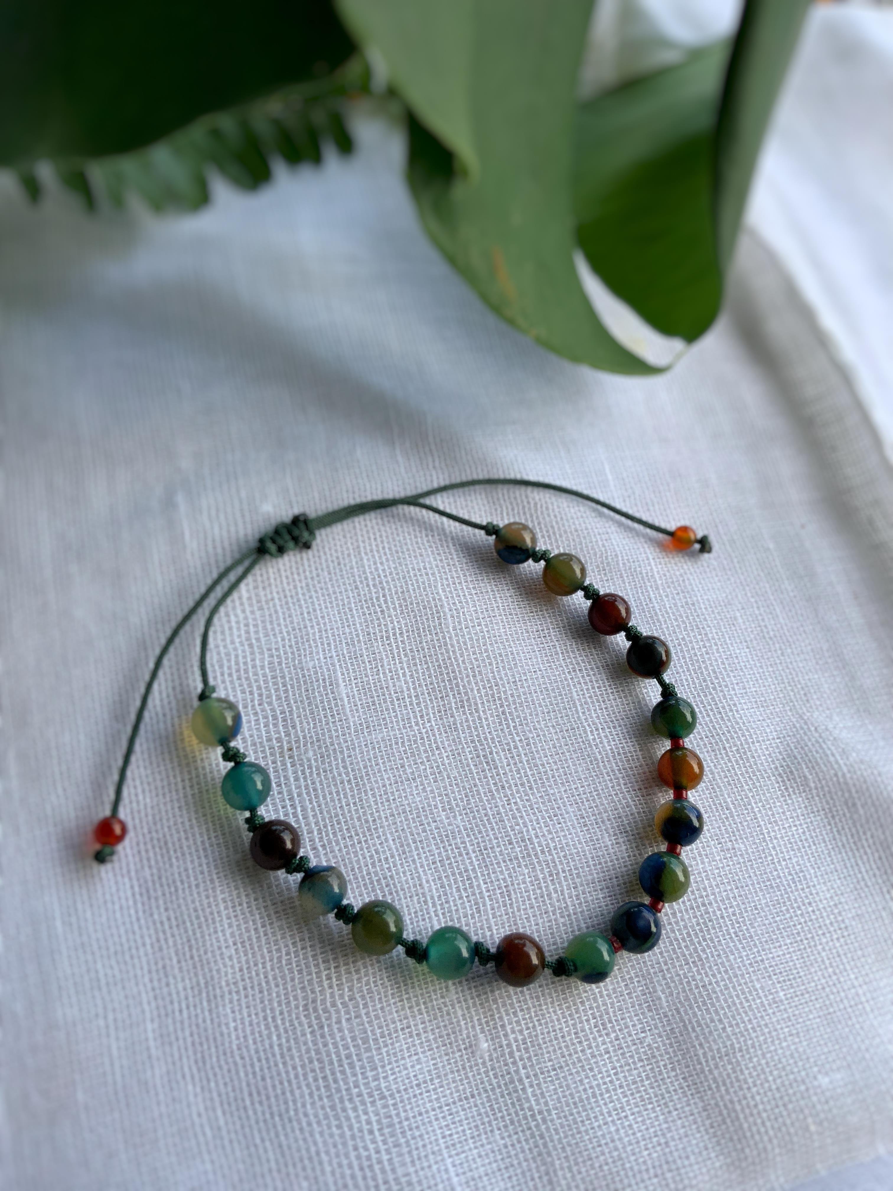 Renkli Akik Bileklik