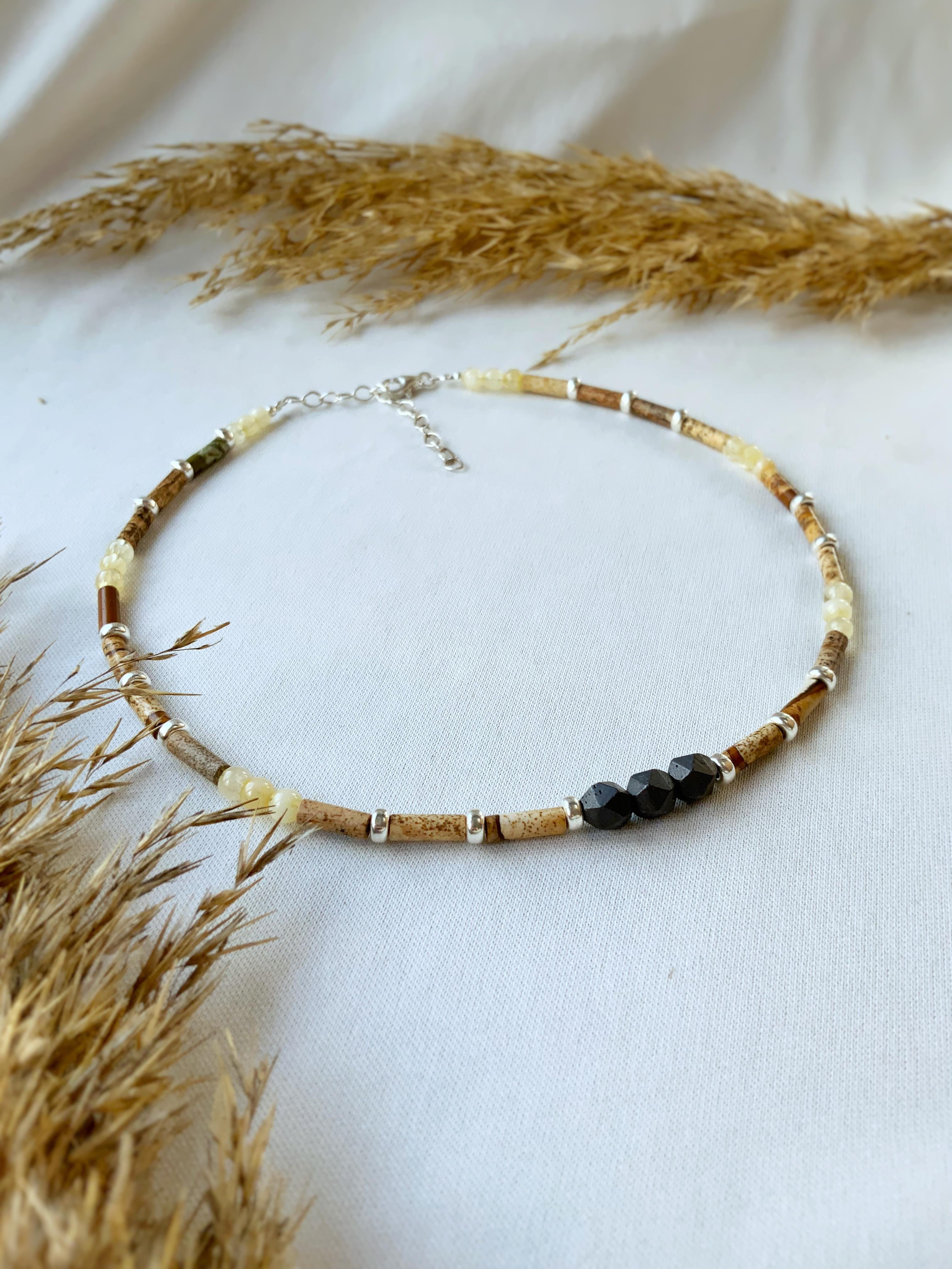 Ross Hematite Doğaltaş Kolye