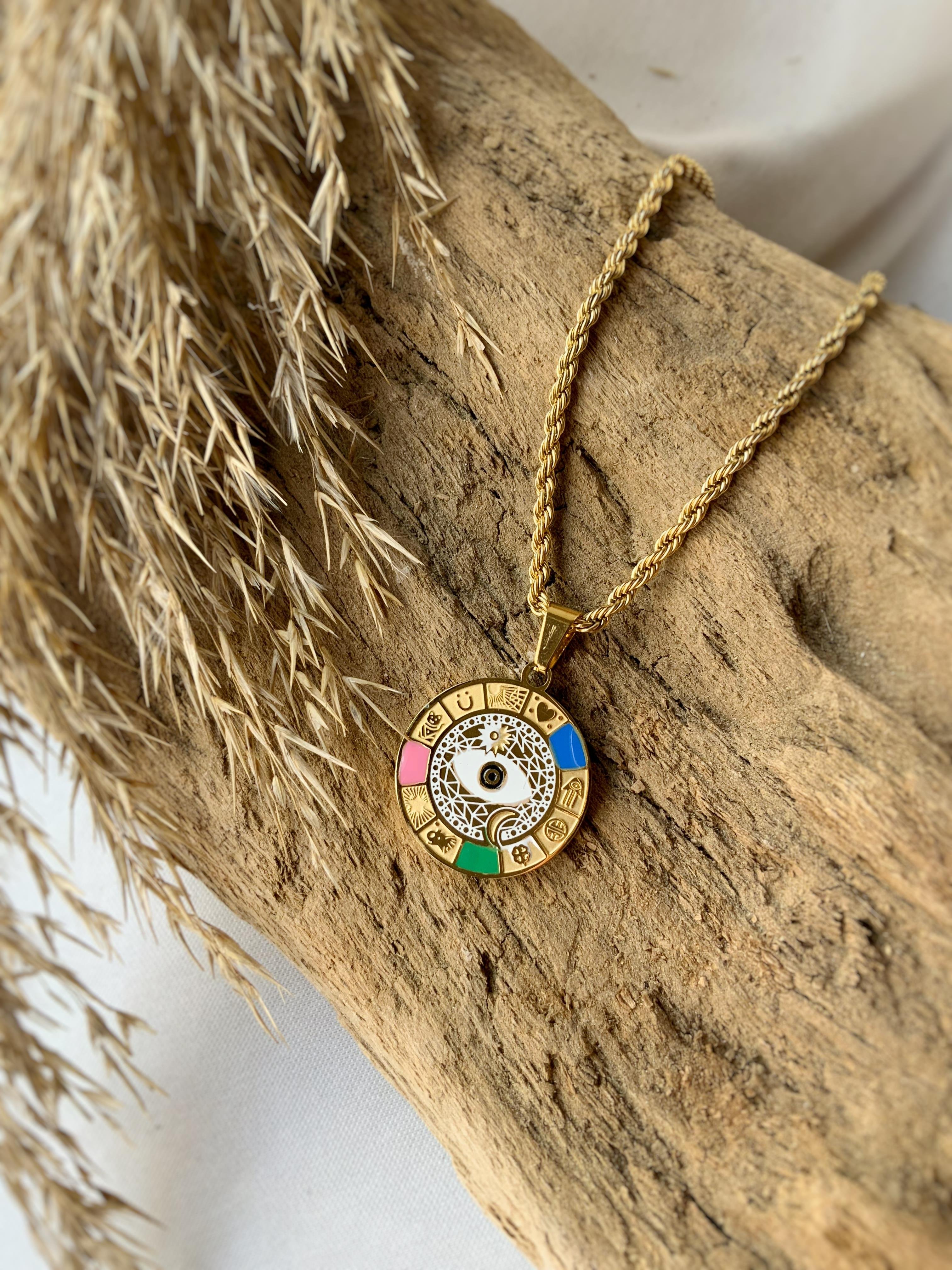 Süper Şans Tılsımı Çelik Kolye