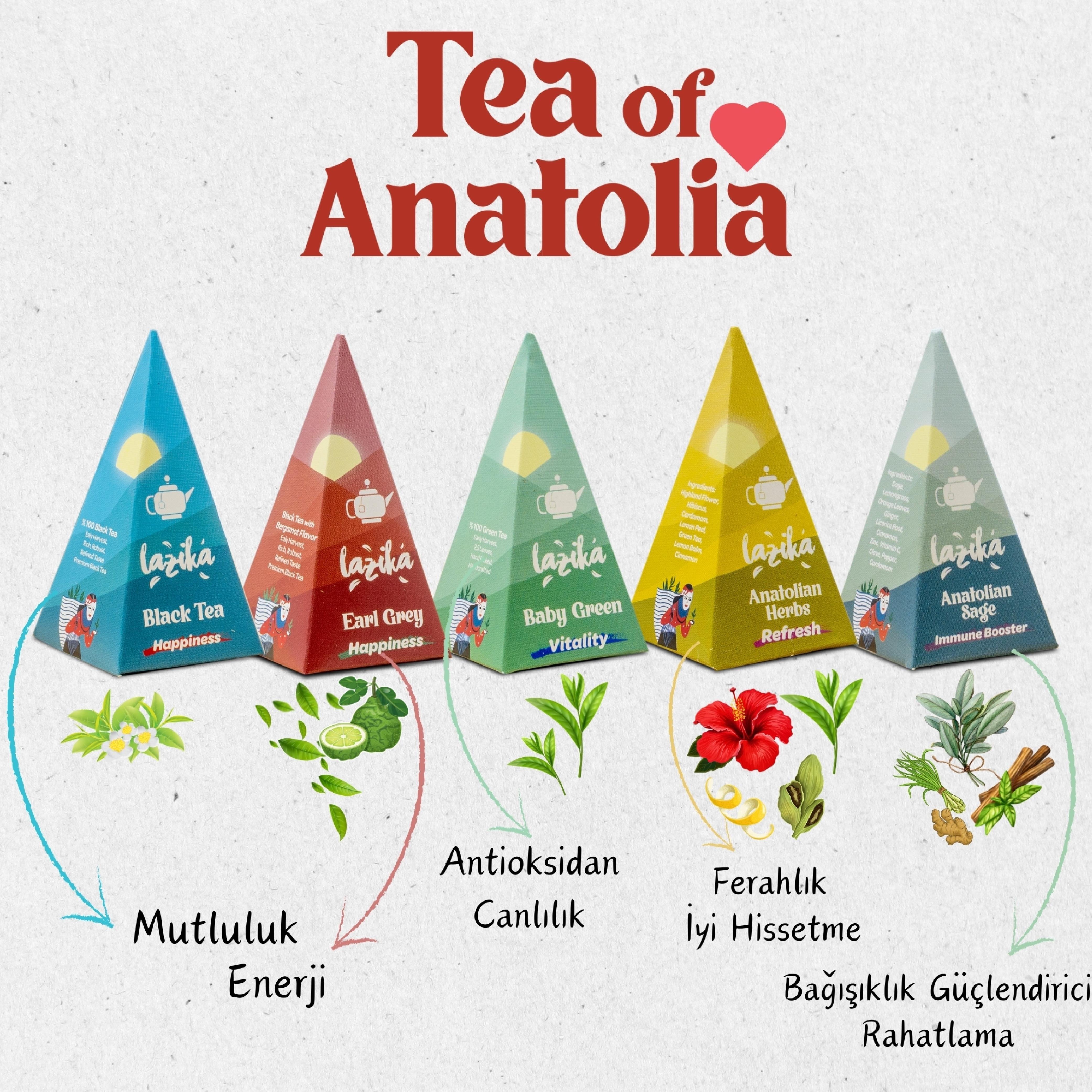 Avantajlı Tea of Anatolia Çay Seti 20'li