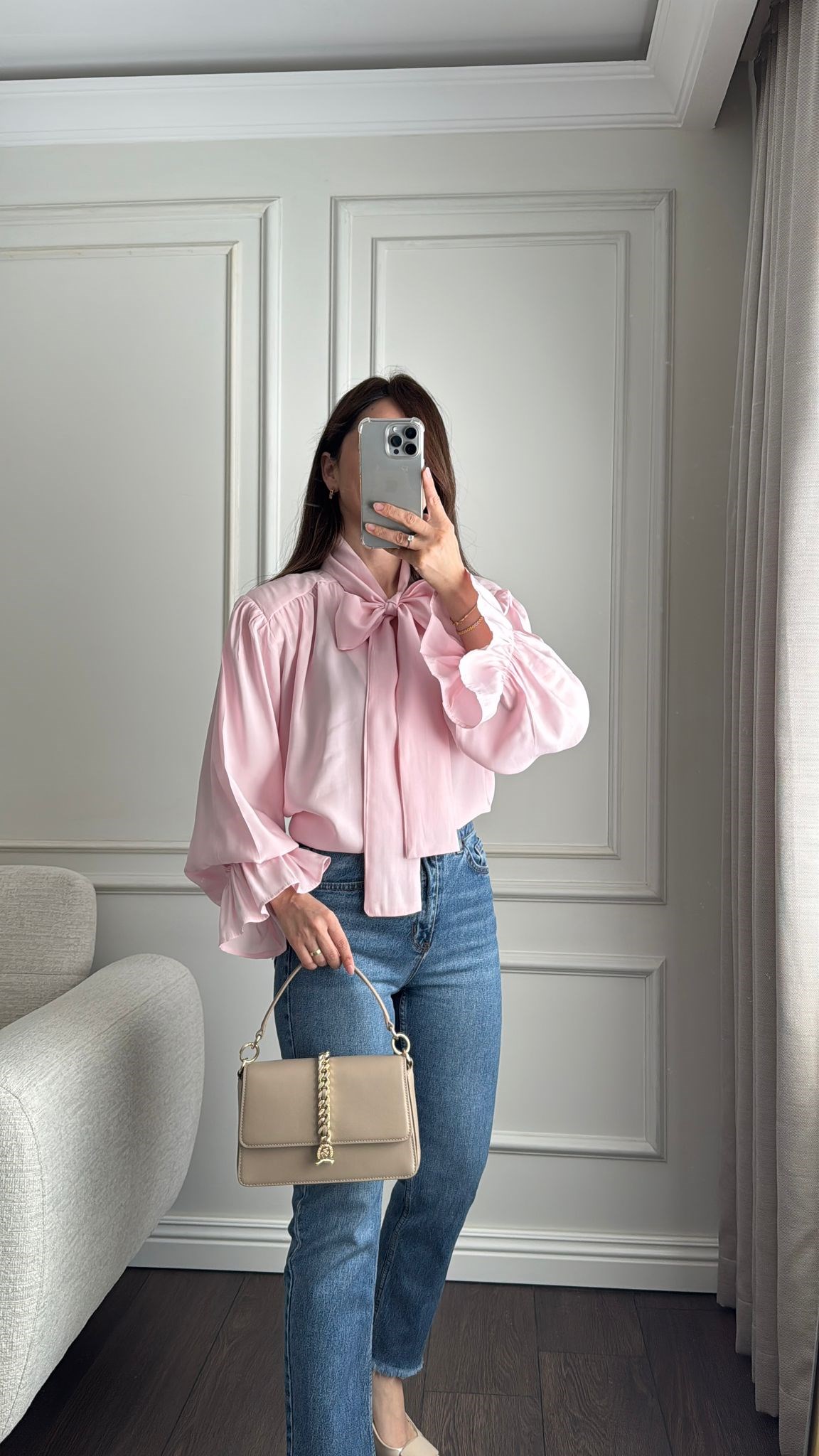 BLUZBüşceMODAL BLUZ PEMBE