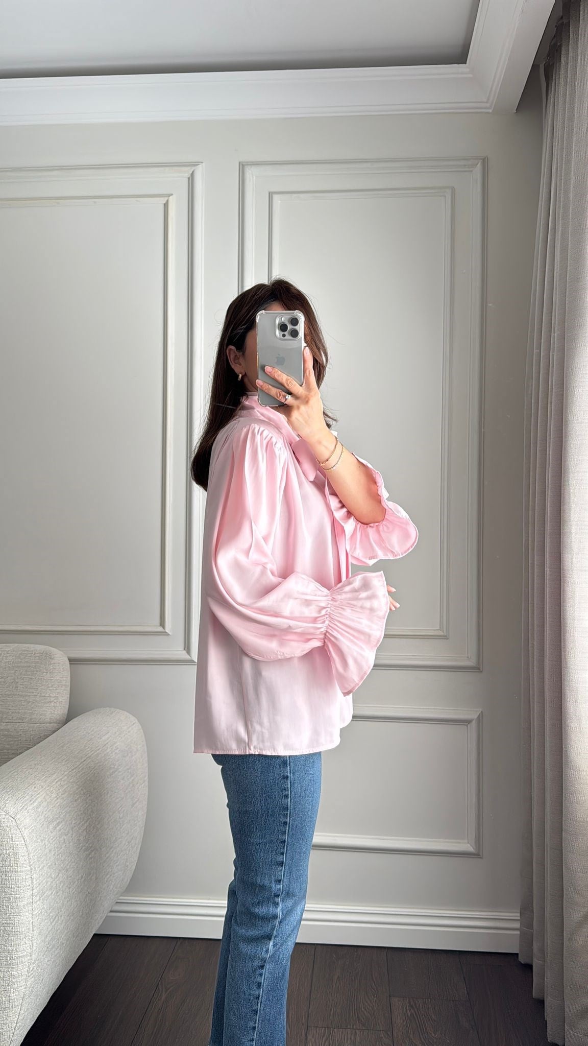 BLUZBüşceMODAL BLUZ PEMBE