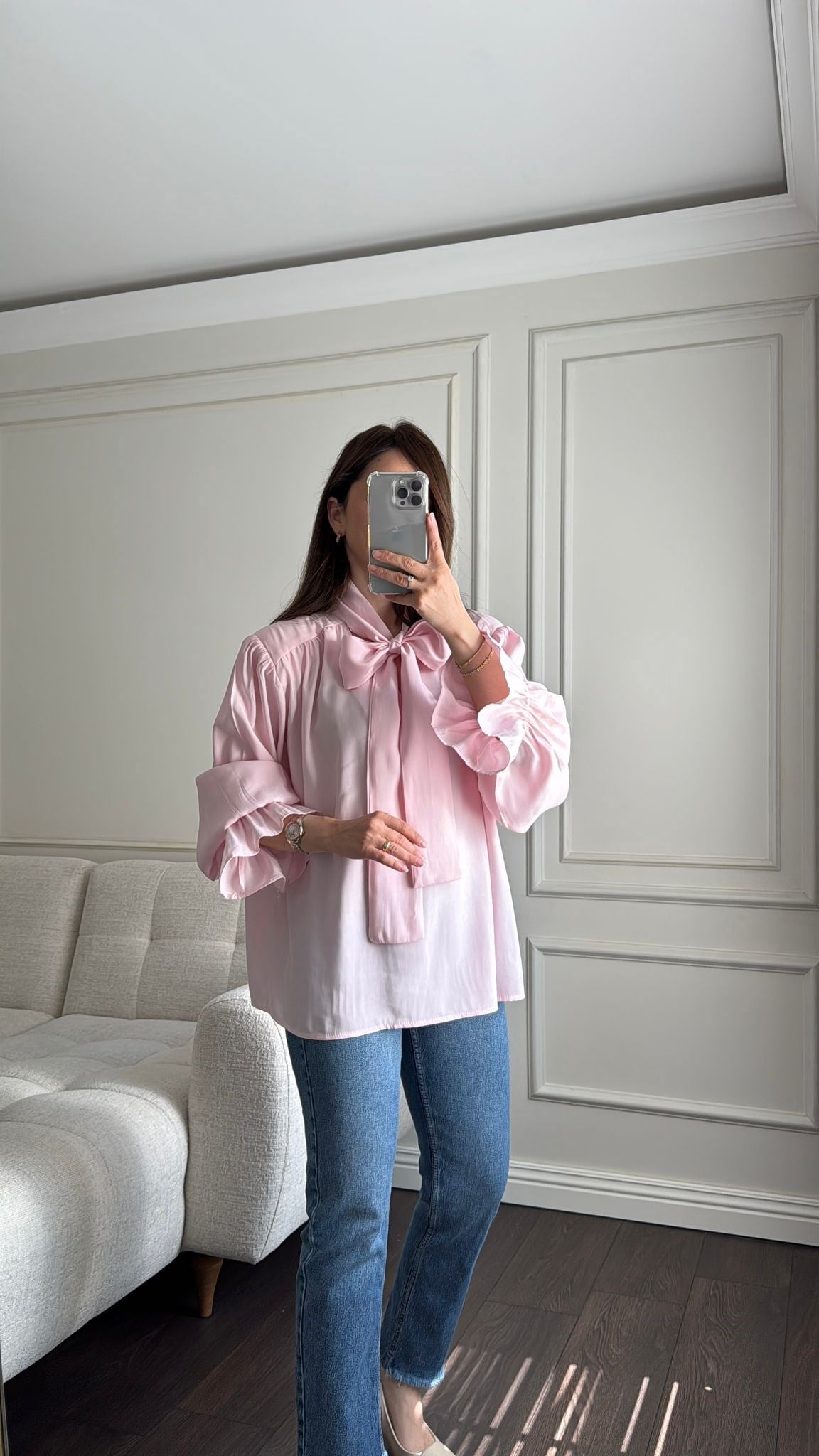 BLUZBüşceMODAL BLUZ PEMBE