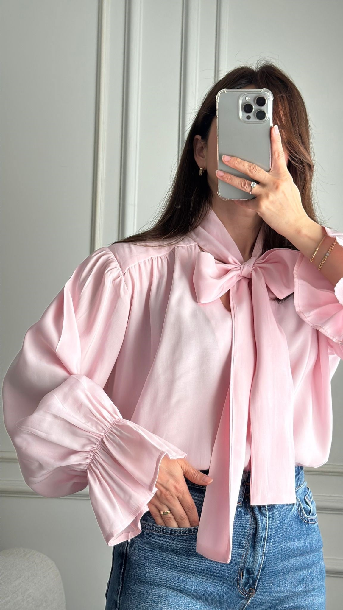 BLUZBüşceMODAL BLUZ PEMBE
