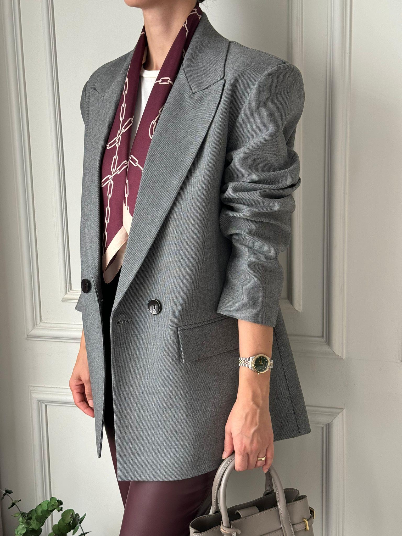 CEKETBüşceZR BASIC BLAZER CEKET GRİ