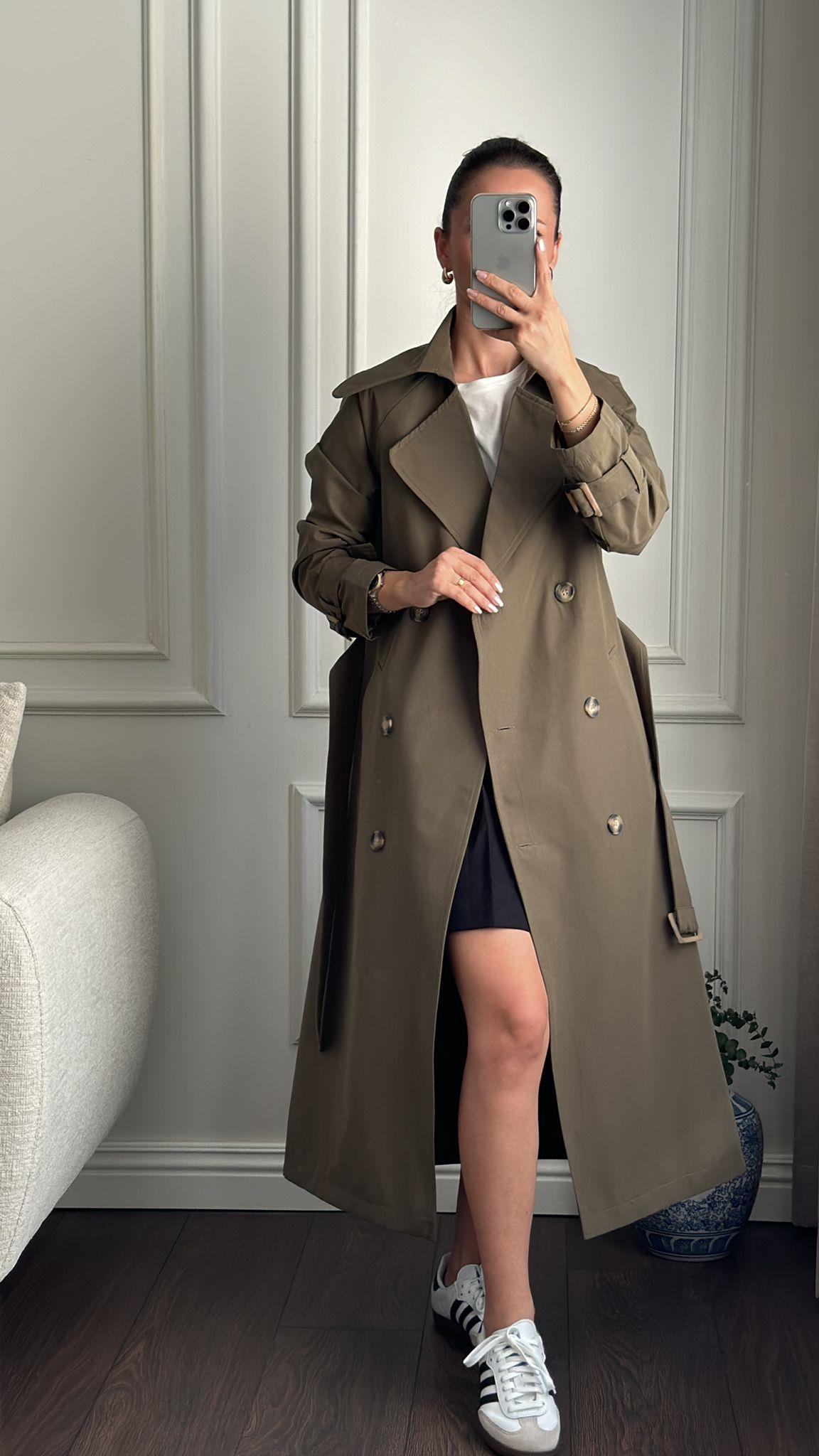 TRENCKOTBüşceFİT TRENCKOT HAKİ