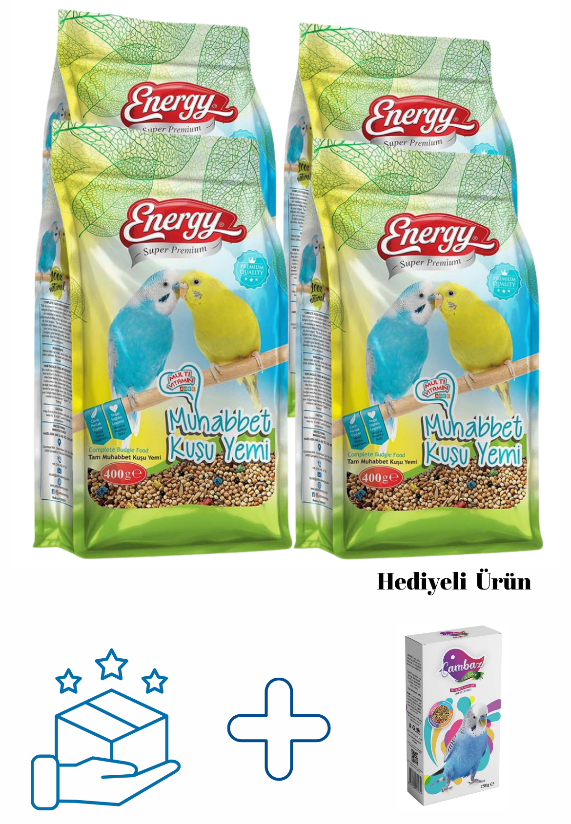 uhabbet Kuşu Yemi 400 G -4 Adet