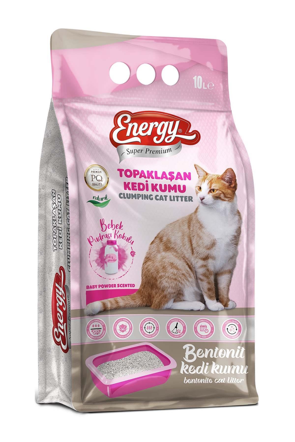 Bentonit Kedi Kumu Pudra Kokulu 10 Lt.