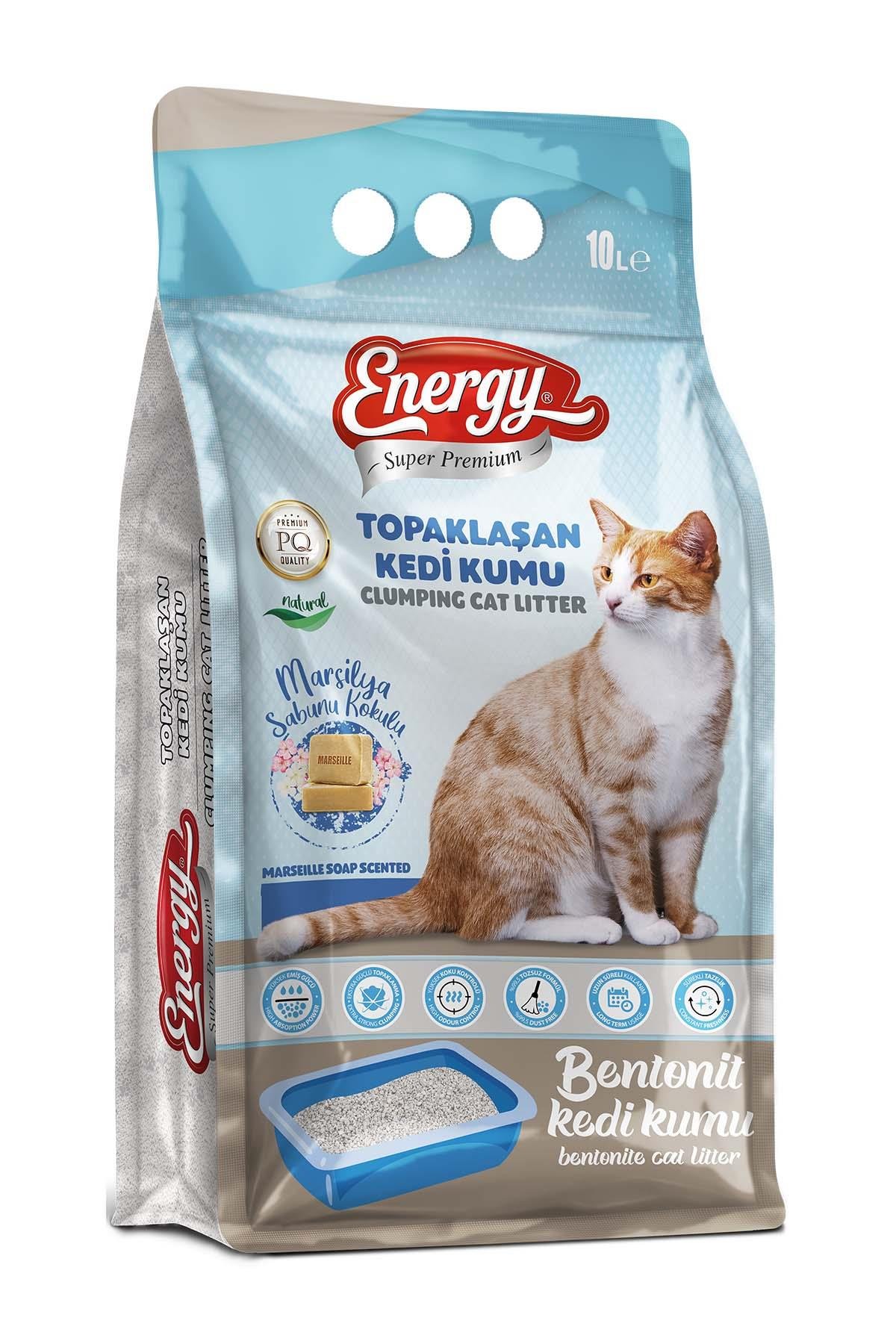 Energy Bentonit Kedi Kumu Sabun Kokulu 10 Lt.