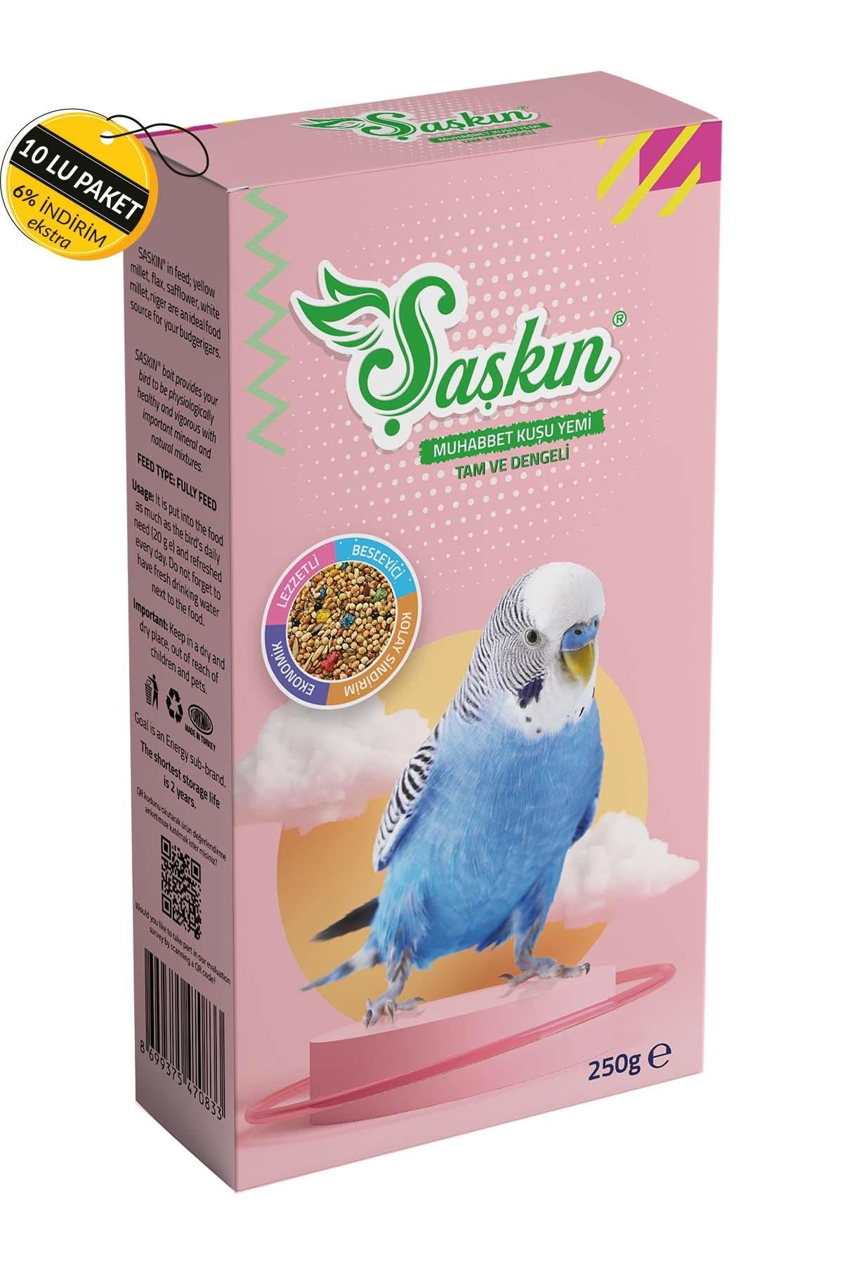 Şaşkın Muhabbet Kuşu Yemi 250 G Özel Koli (10 Adet)