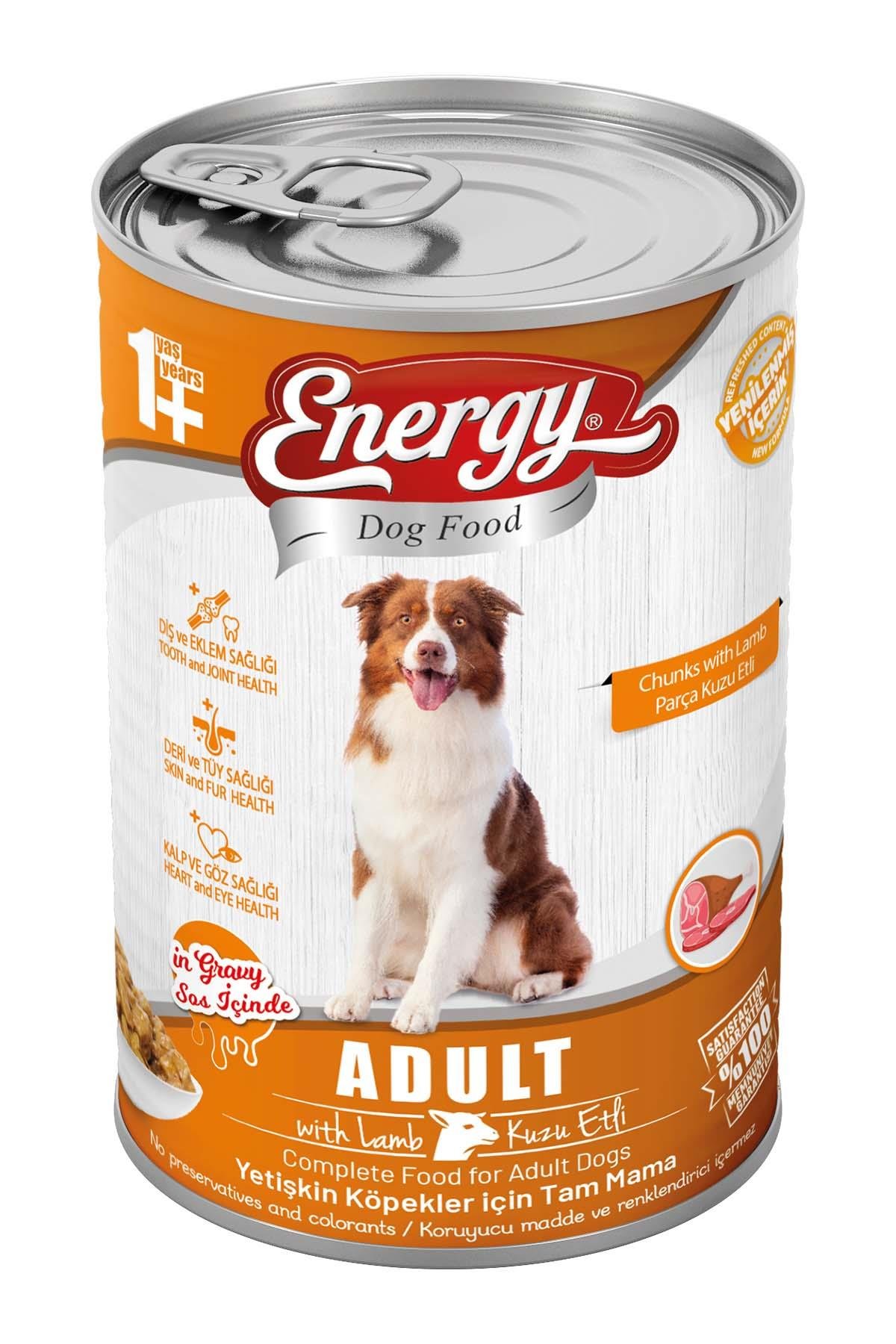 ENERGY KUZU ETLİ YETİŞKİN ISLAK KÖPEK MAMASI 400 G 48 ADET