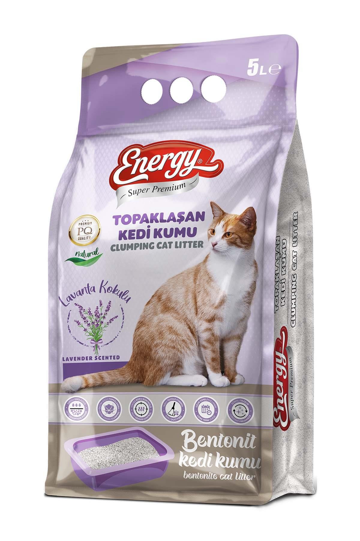 Energy Bentonit Kedi Kumu Lavanta Kokulu 5 lt