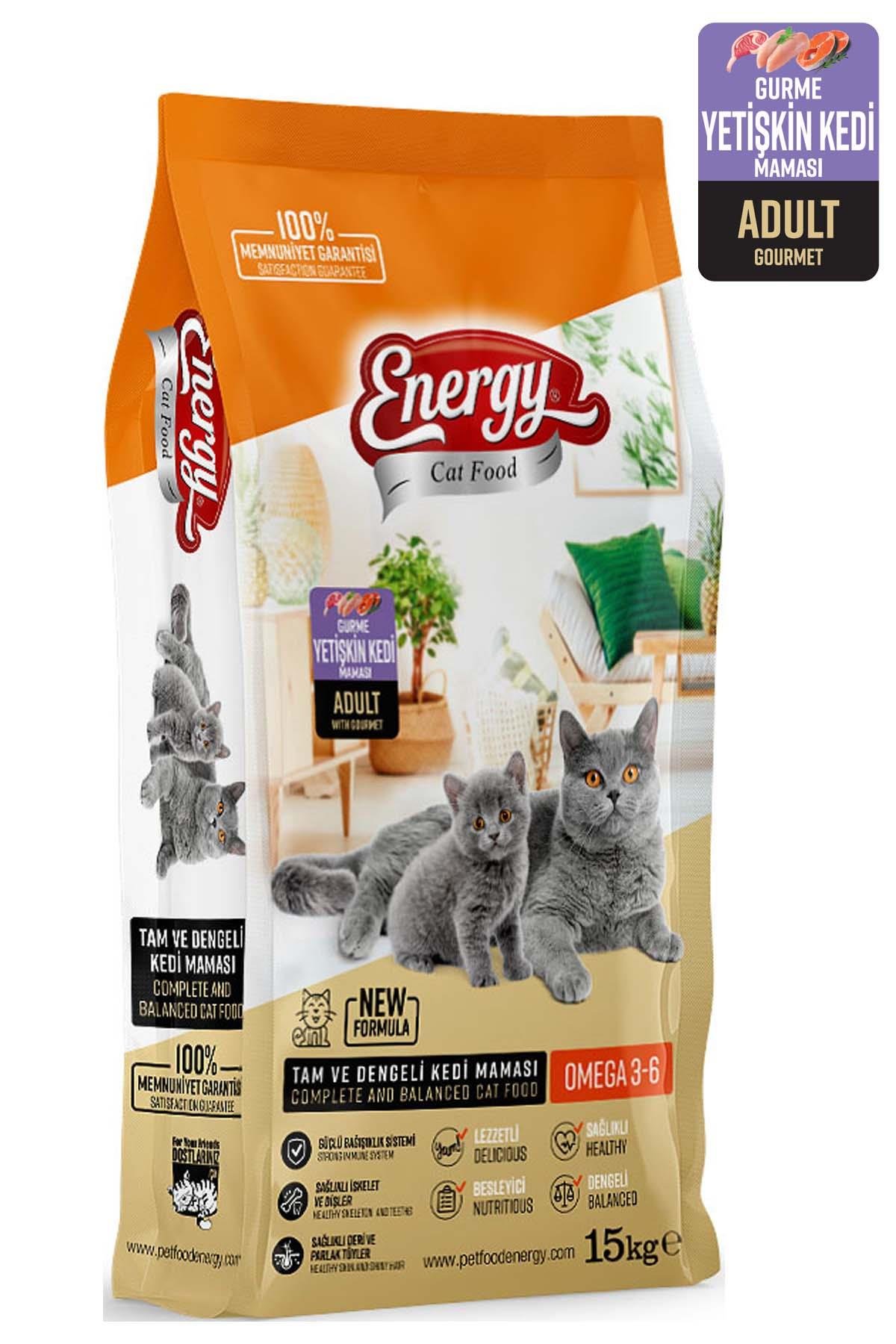ENERGY YETİŞKİN GURME KEDİ MAMASI 15 KG 2 ADET