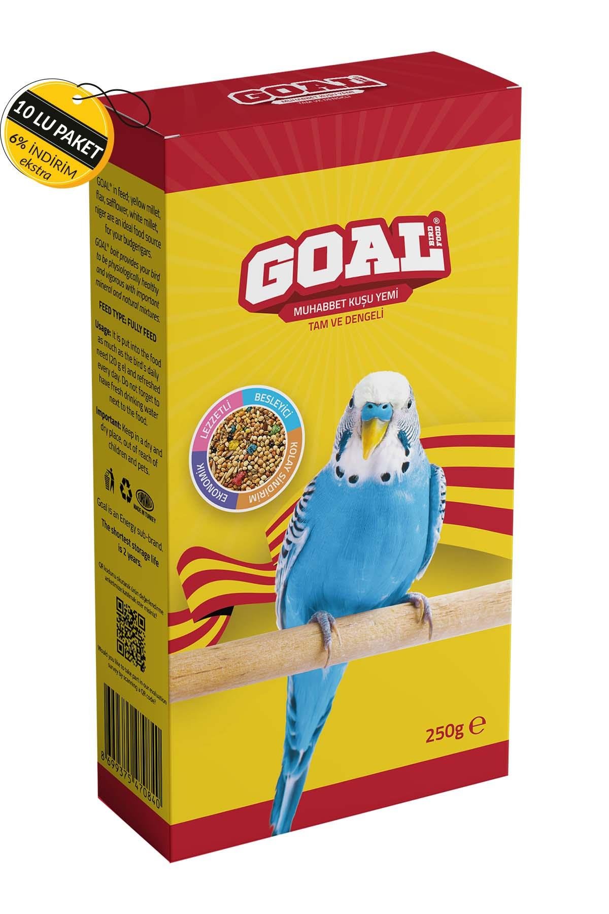 Goal Muhabbet Kuşu Yemi/Gs 250 G Özel Koli (10 Adet)