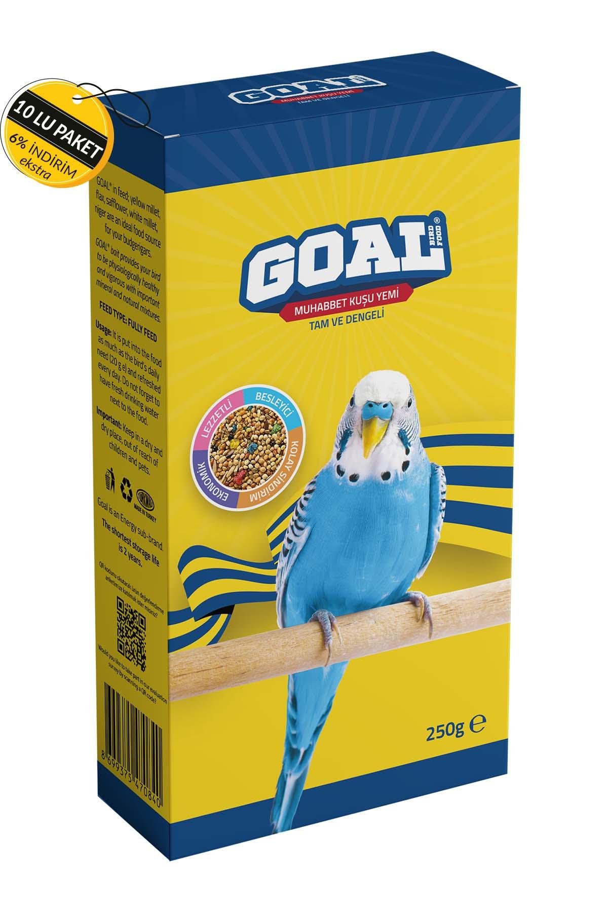 Goal Muhabbet Kuşu Yemi/Fb 250 G Özel Koli (10 Adet)