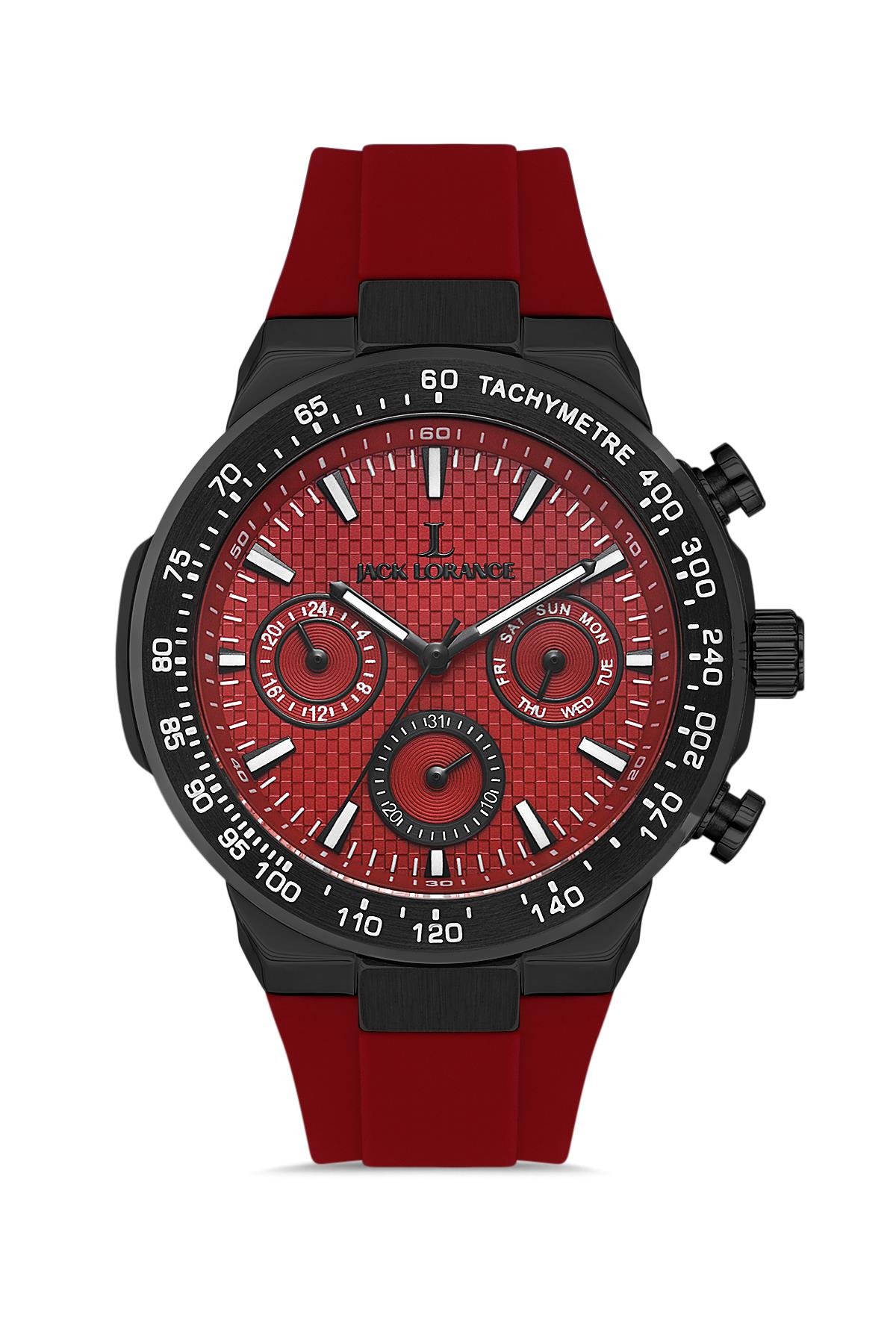 HDS-JLS11908S.02 Silikon Kordon Fonksiyonları Aktif Erkek Kol Saati 