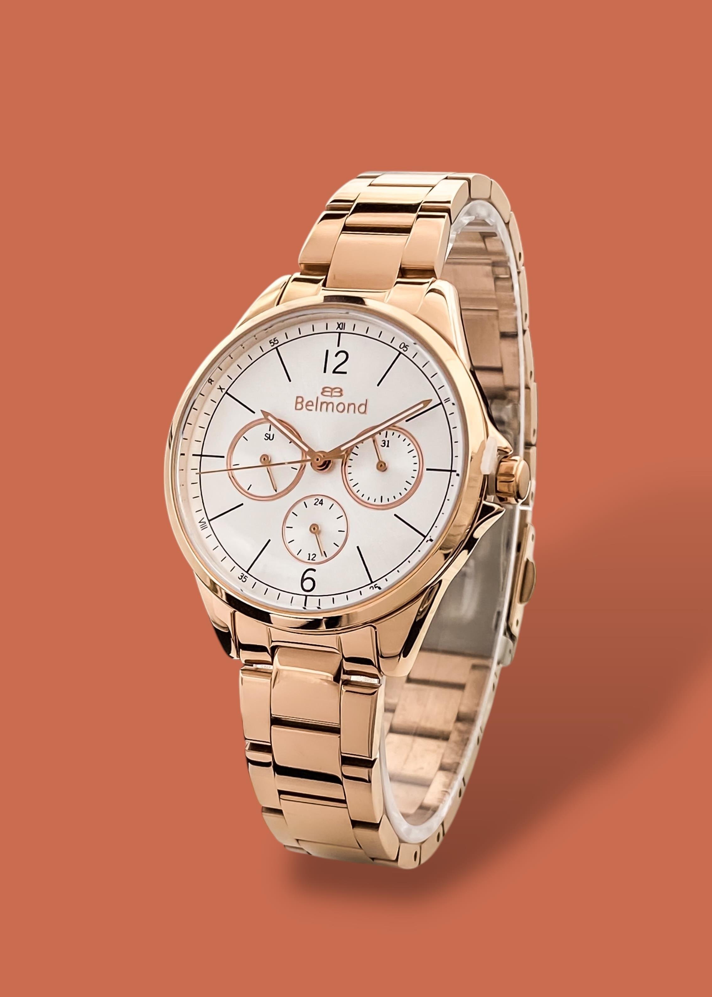 Orijinal 2 Yıl Garantili Fonksiyonları Aktif 3 Atm Su Geçirmez Rose Gold Renk Çelik Kordon Kadın Kol Saati