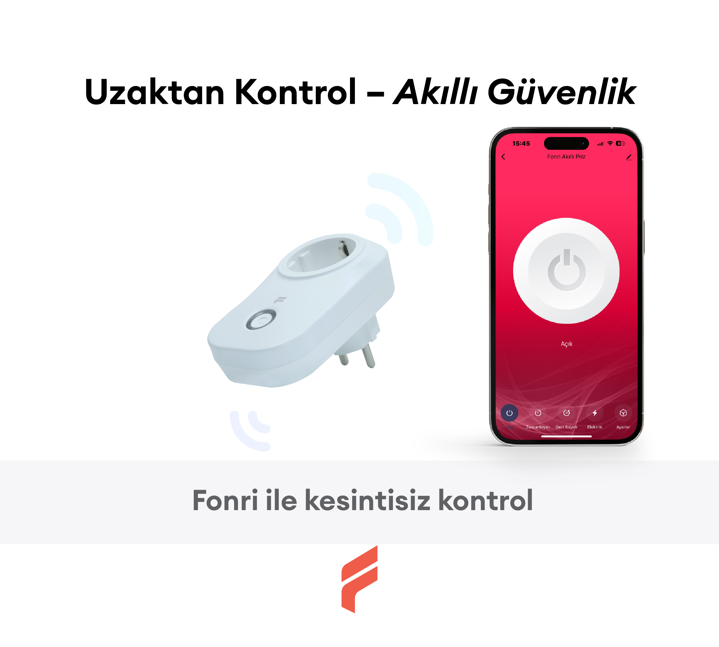 Akıllı Akım Korumalı Priz 4'lü Set (16 AMPER), Wifi, Uzaktan Kontrol, Enerji Tüketim Takibi
