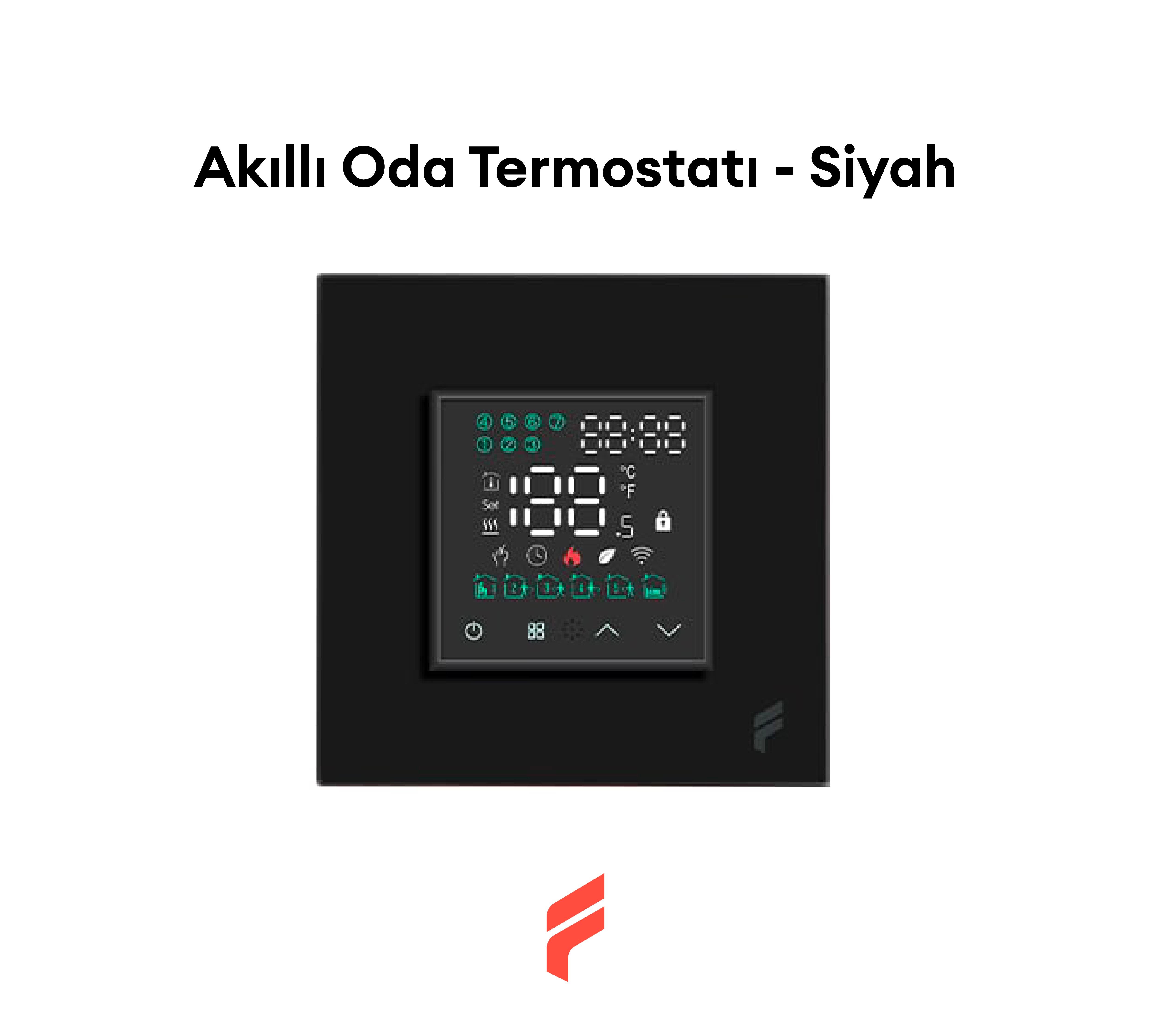Akıllı Oda Termostatı - Siyah
