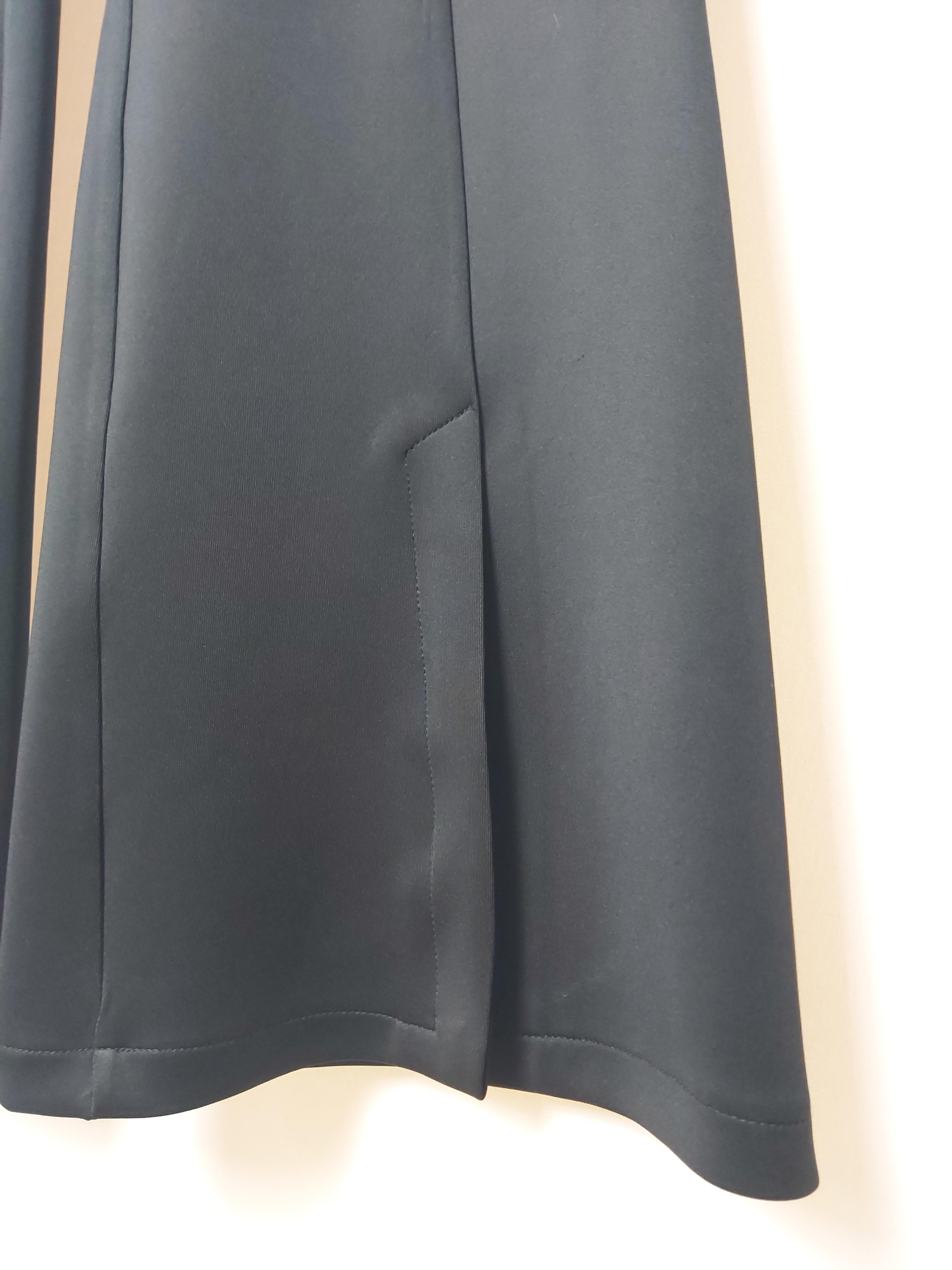 ORHAN STORE İSPANYOL PAÇA YIRTMAÇLI SCUBA PANTOLON SİYAH 1043