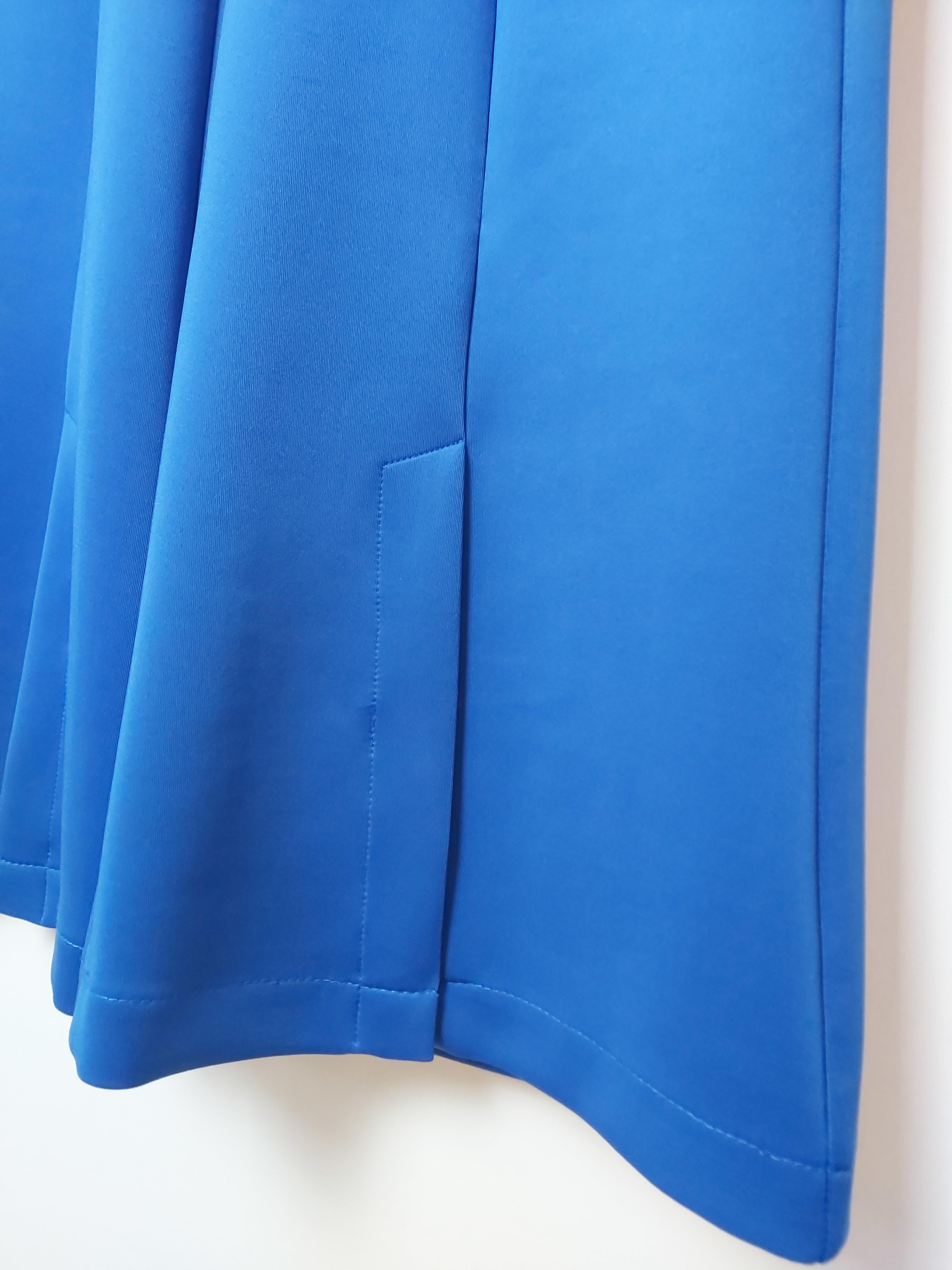 ORHAN STORE İSPANYOL PAÇA YIRTMAÇLI SCUBA PANTOLON SAKS 1043