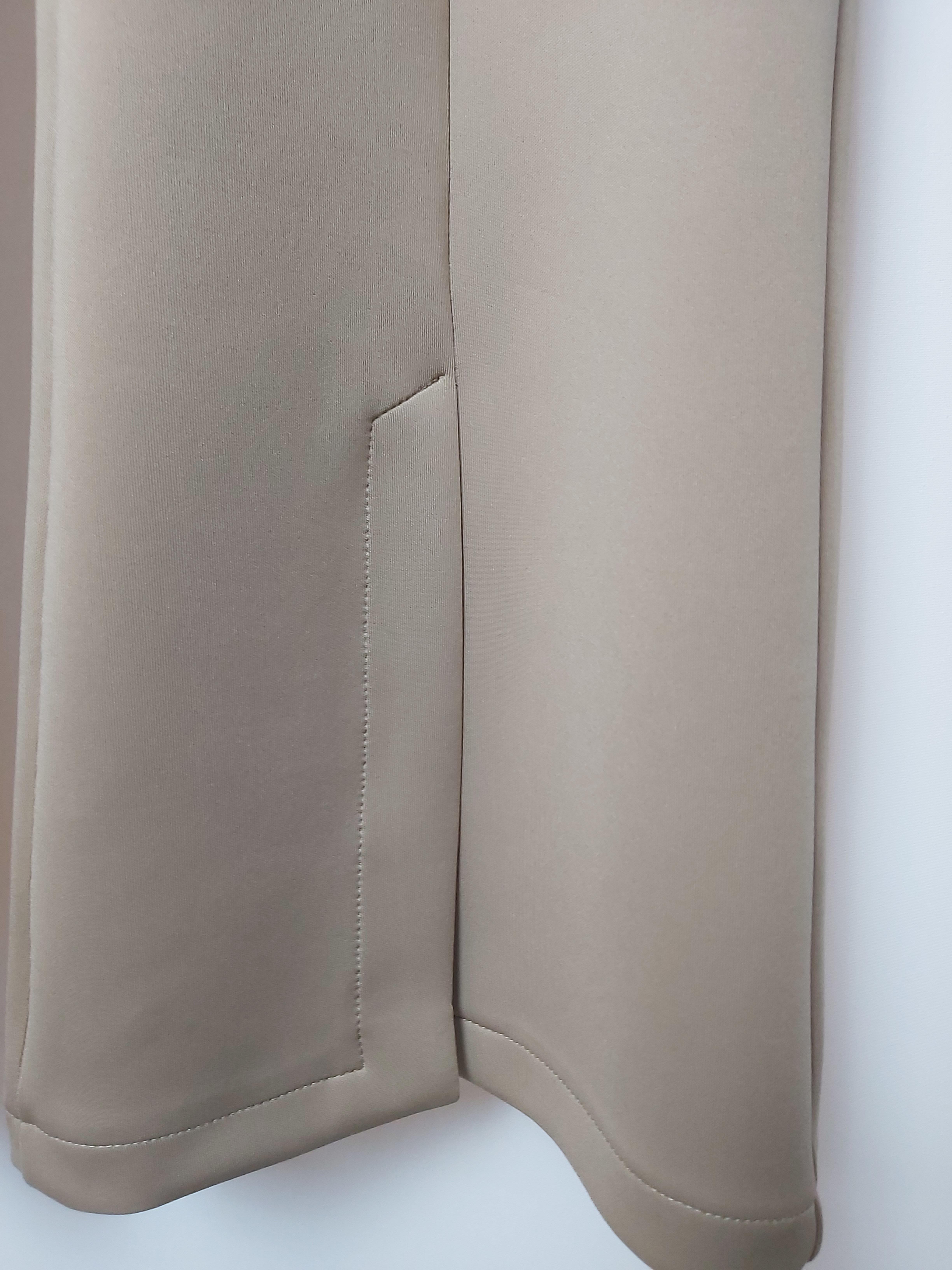 ORHAN STORE İSPANYOL PAÇA YIRTMAÇLI SCUBA PANTOLON BEJ 1043