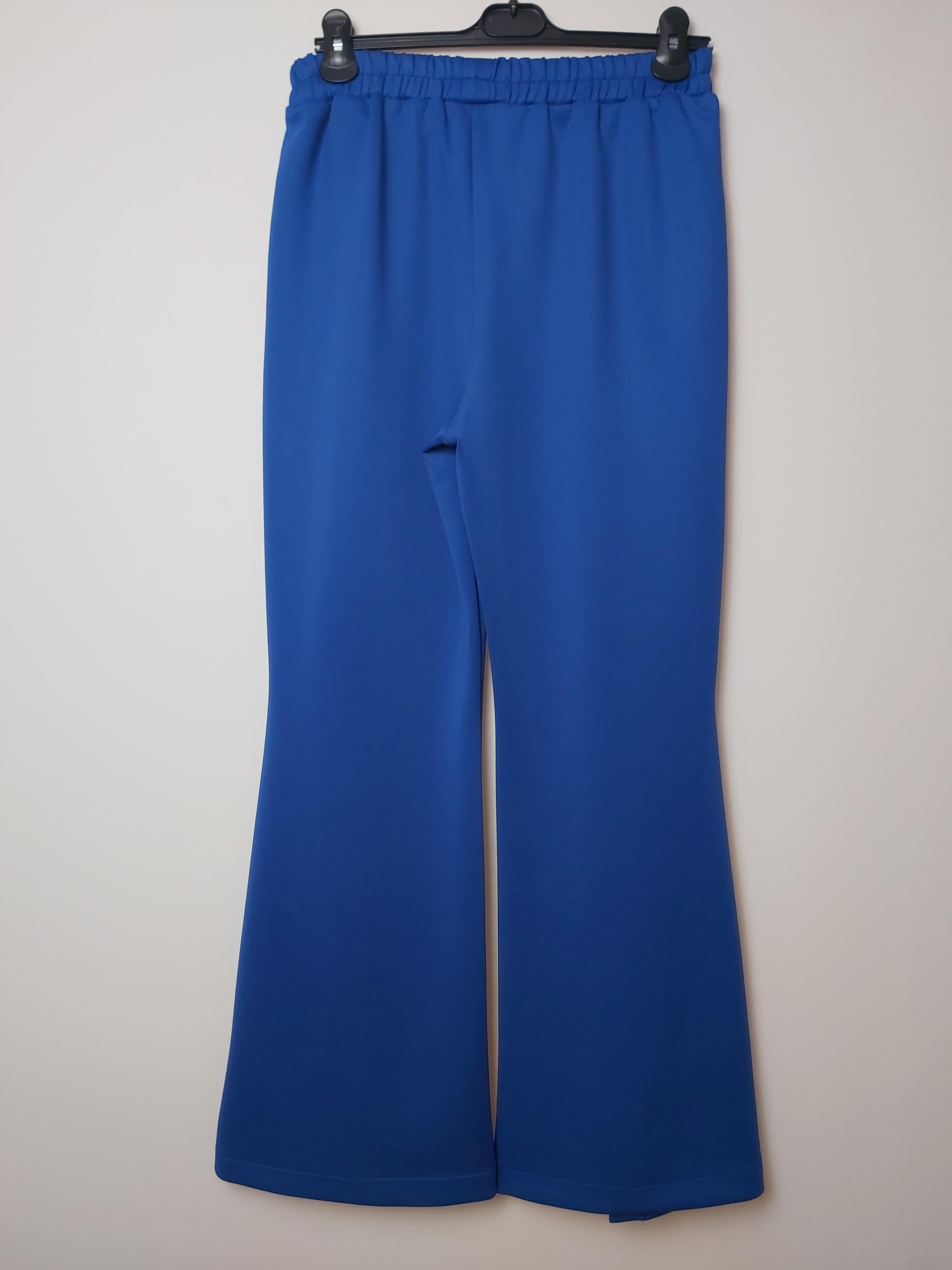 ORHAN STORE İSPANYOL PAÇA YIRTMAÇLI SCUBA PANTOLON SAKS 1043