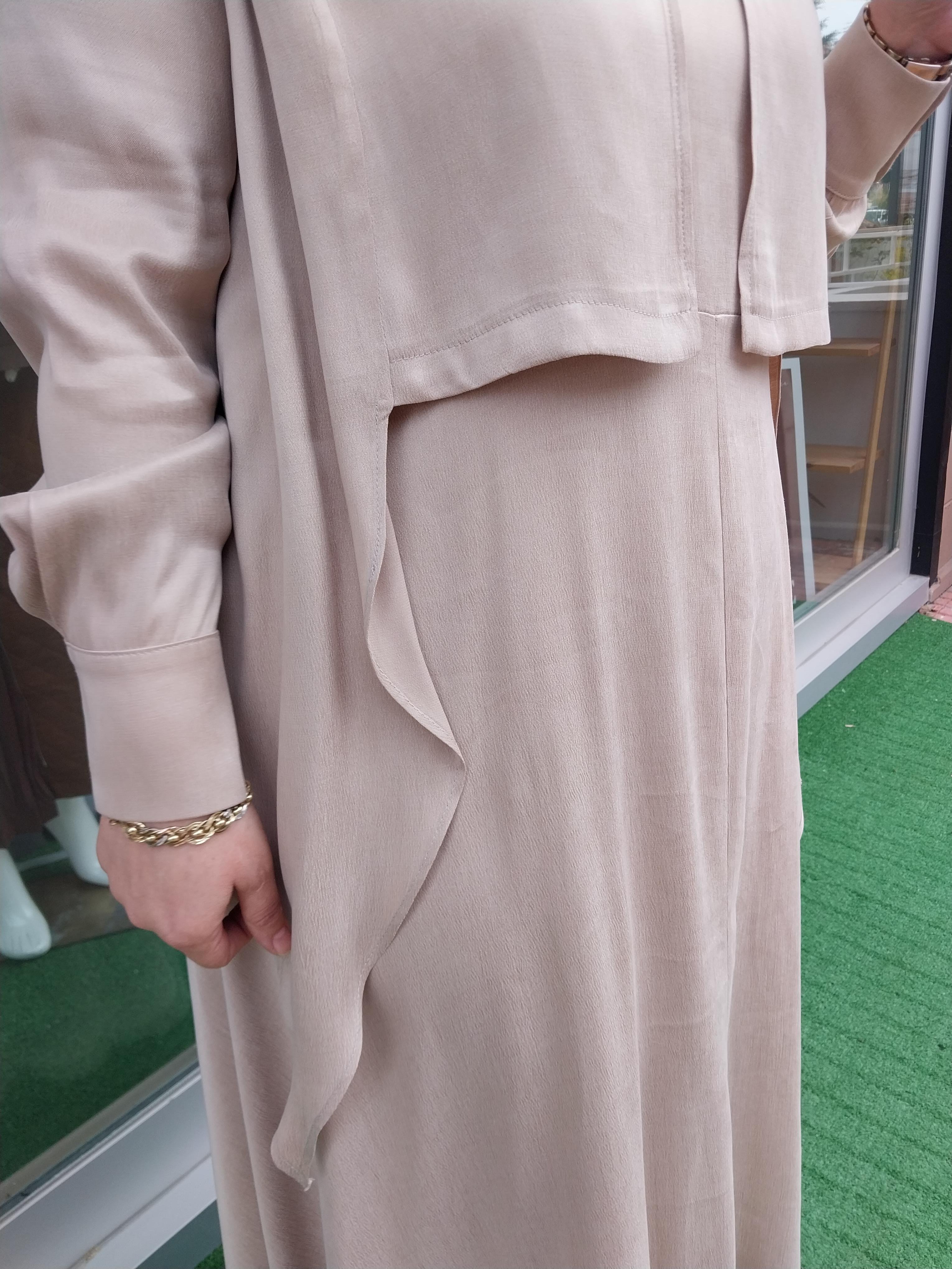 LİSAEXCLUSİVE SIAN İPEK ELBİSE BEJ 2046