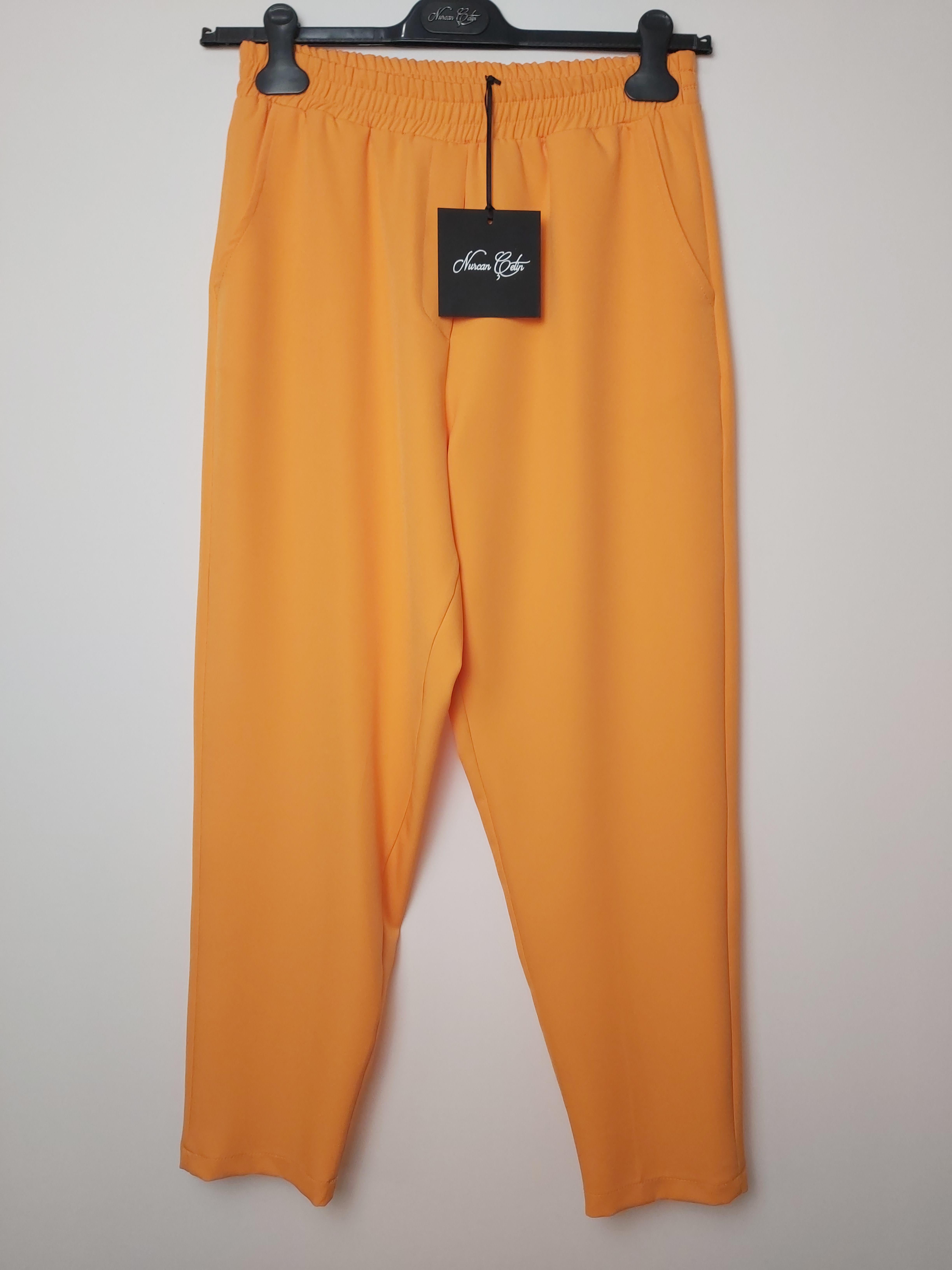 NURCAN ÇETİN DAR PAÇA PANTOLON ORANJ 23015