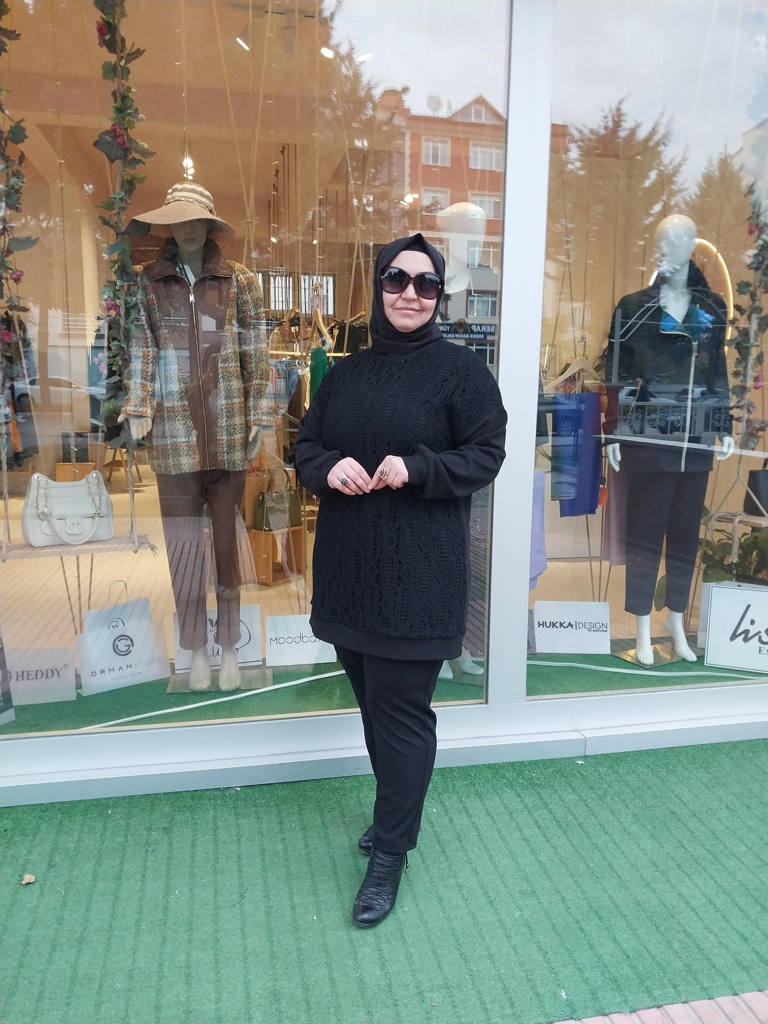 NURCAN ÇETİN DANTEL DETAYLI PANTOLONLU TAKIM SİYAH 24403