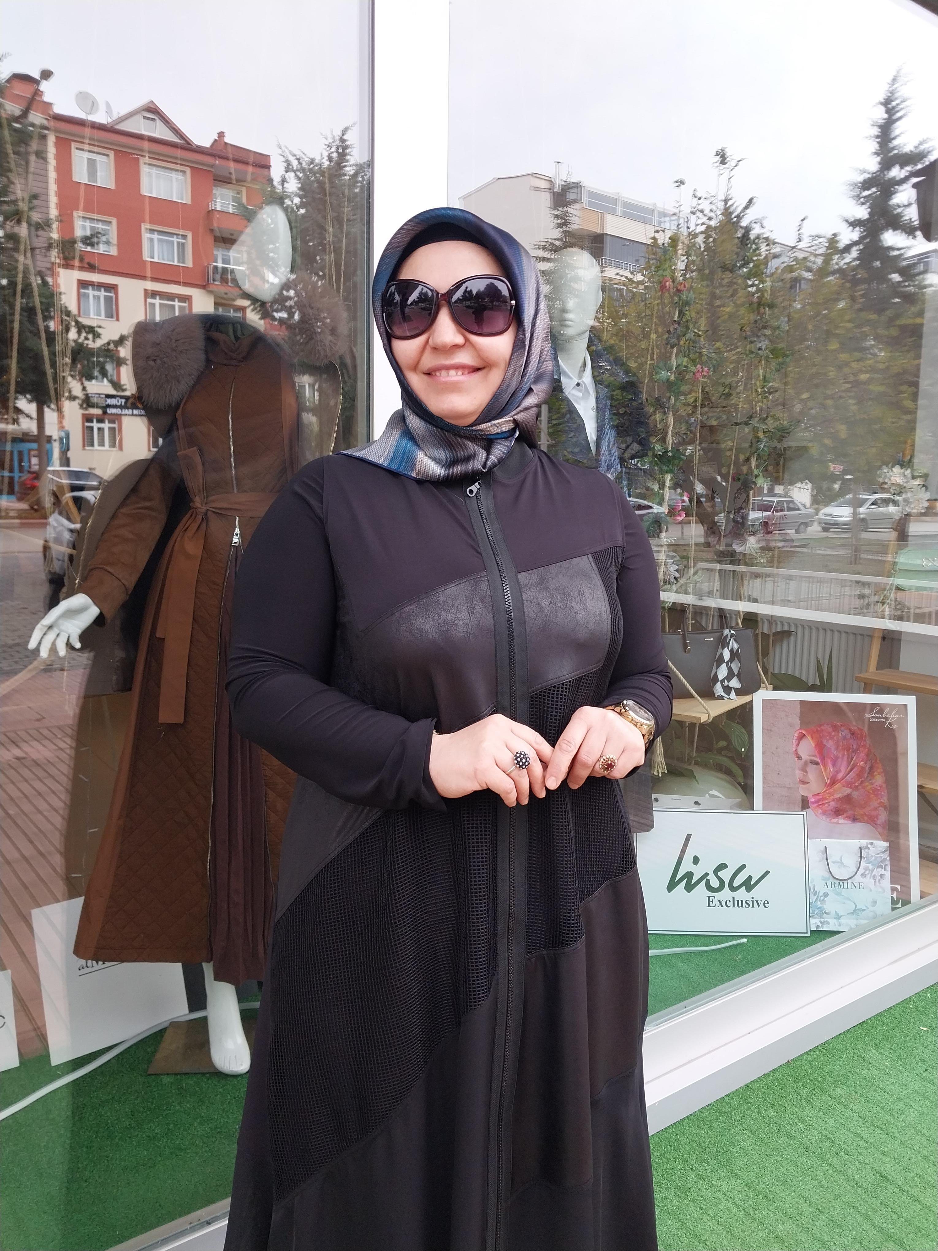 NURCAN ÇETİN FİLE DETAYLI ŞİFON ETEKLİ İKİLİ TAKIM FERACE SİYAH 24602