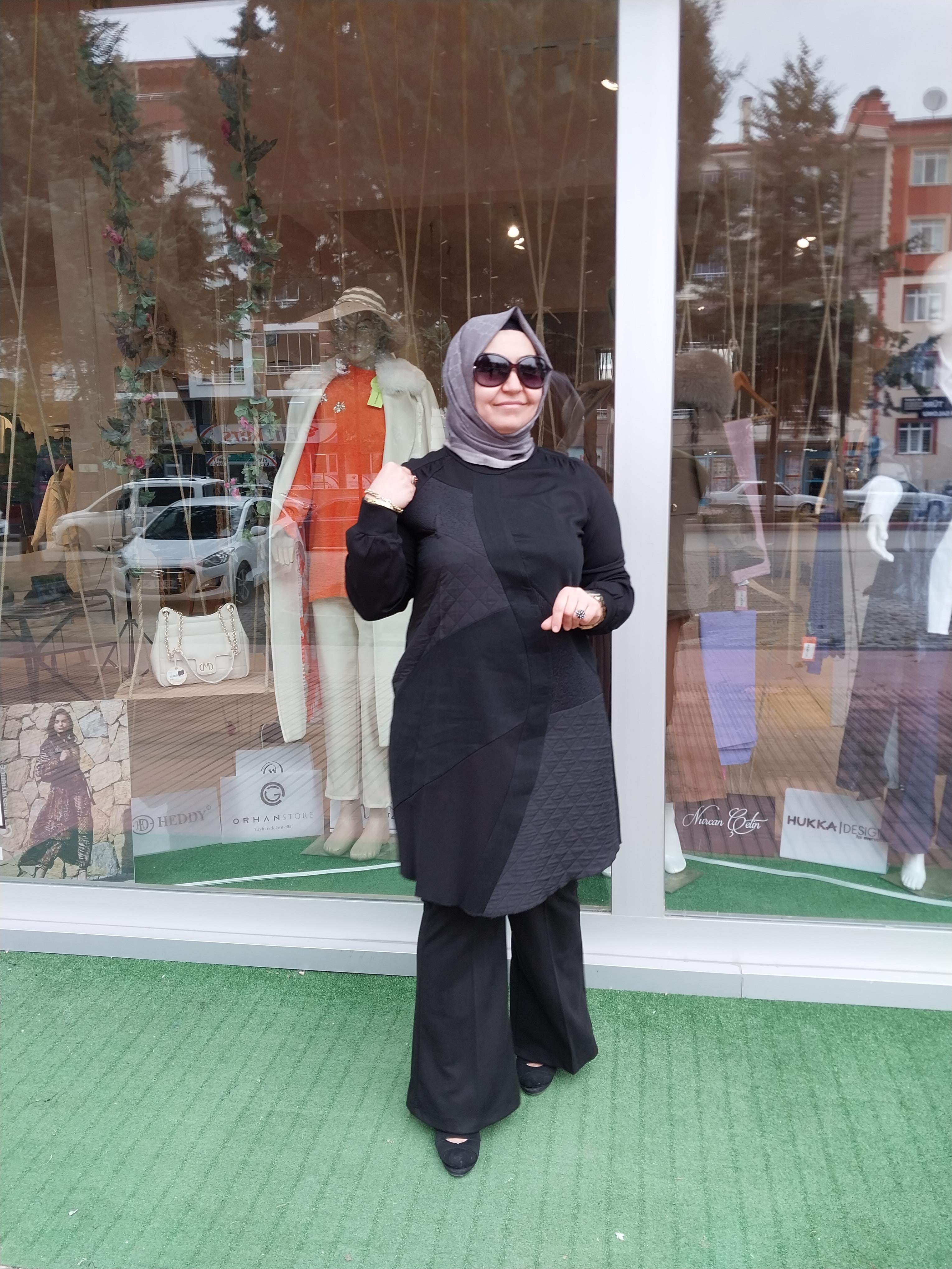 MİSSWHENCE KAPİTONE DETAYLI TUNİK SİYAH 34024