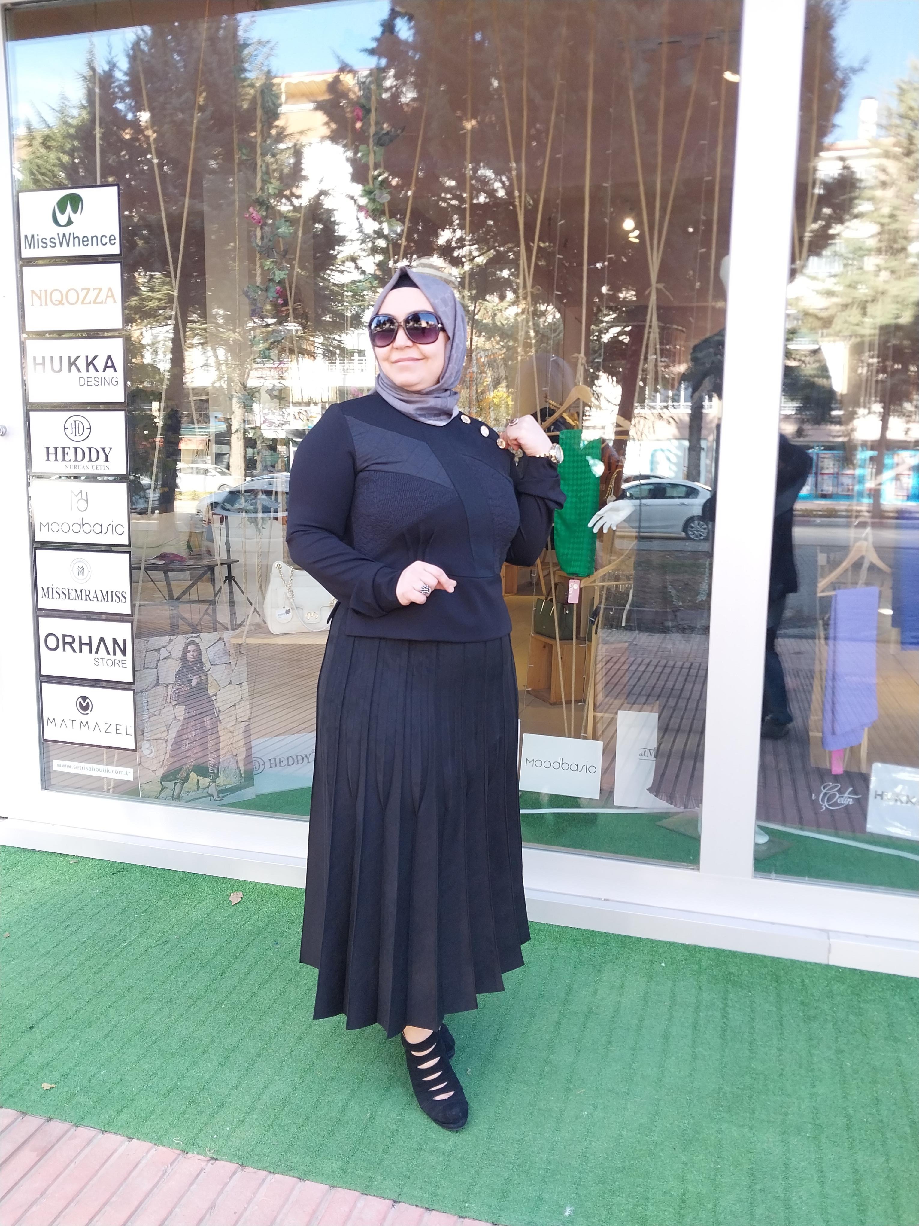 MİSSWHENCE ÇELİK ÖRME KISA BLUZ SİYAH 34044