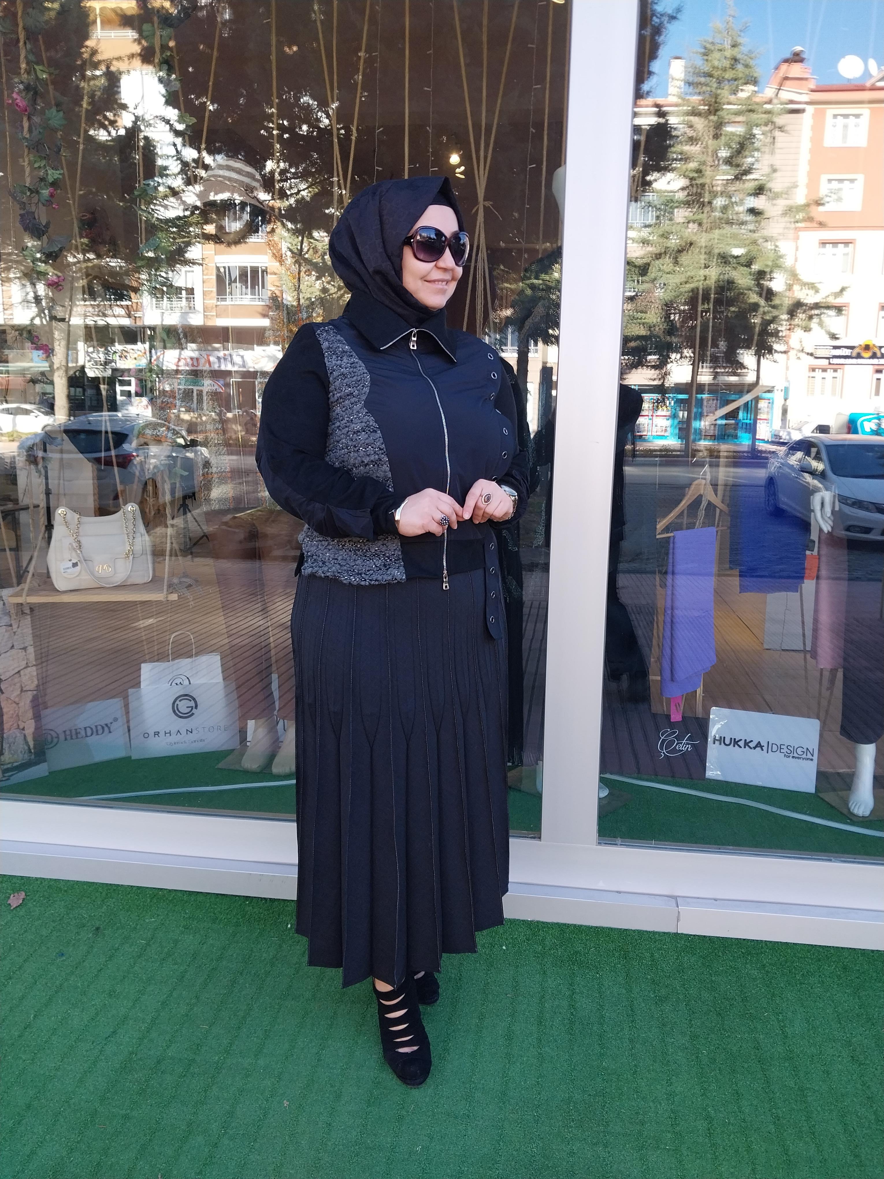 MİSSWHENCE PETCWORK FERMUARLI CEKET SİYAH 34200