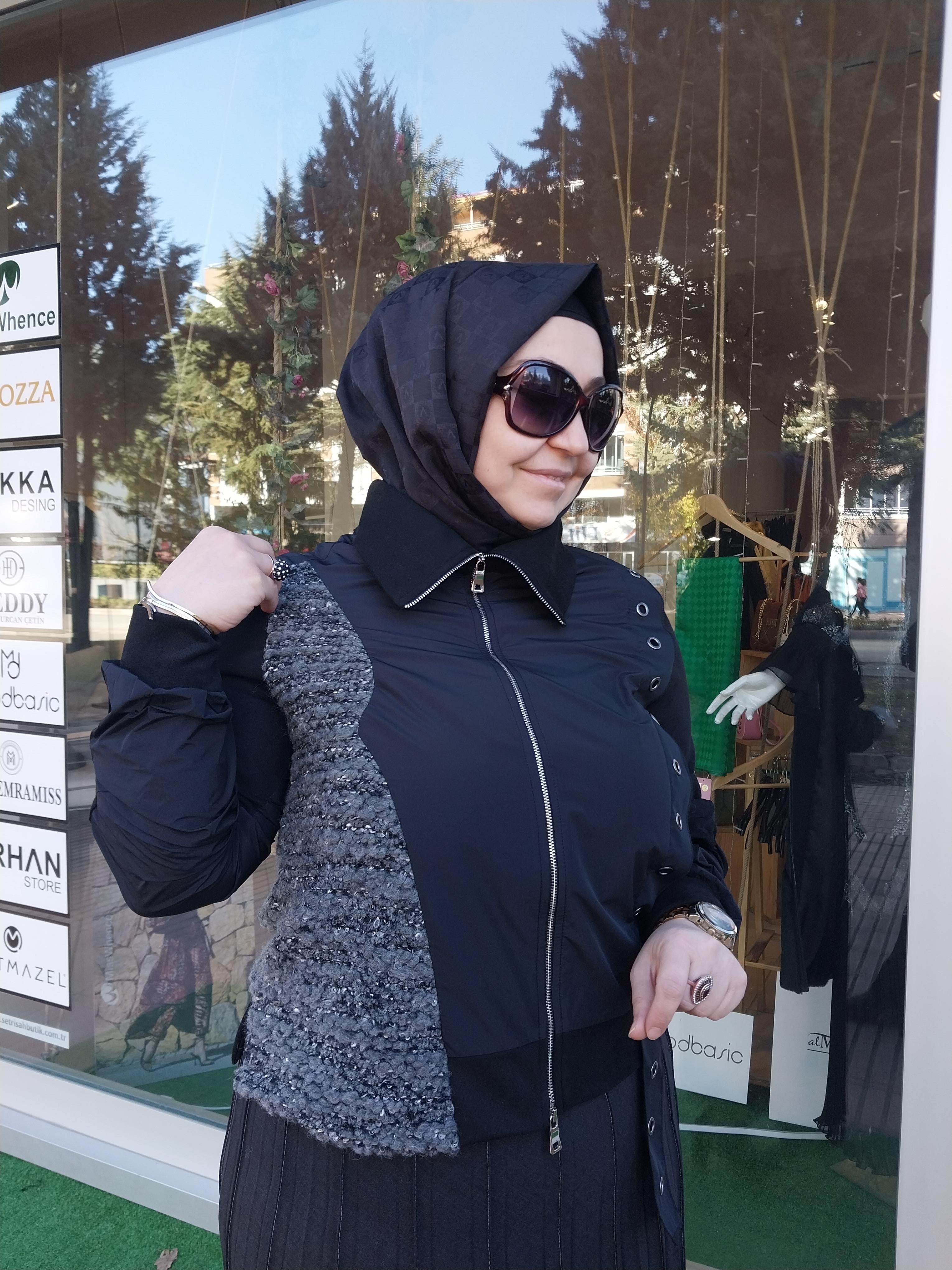 MİSSWHENCE PETCWORK FERMUARLI CEKET SİYAH 34200