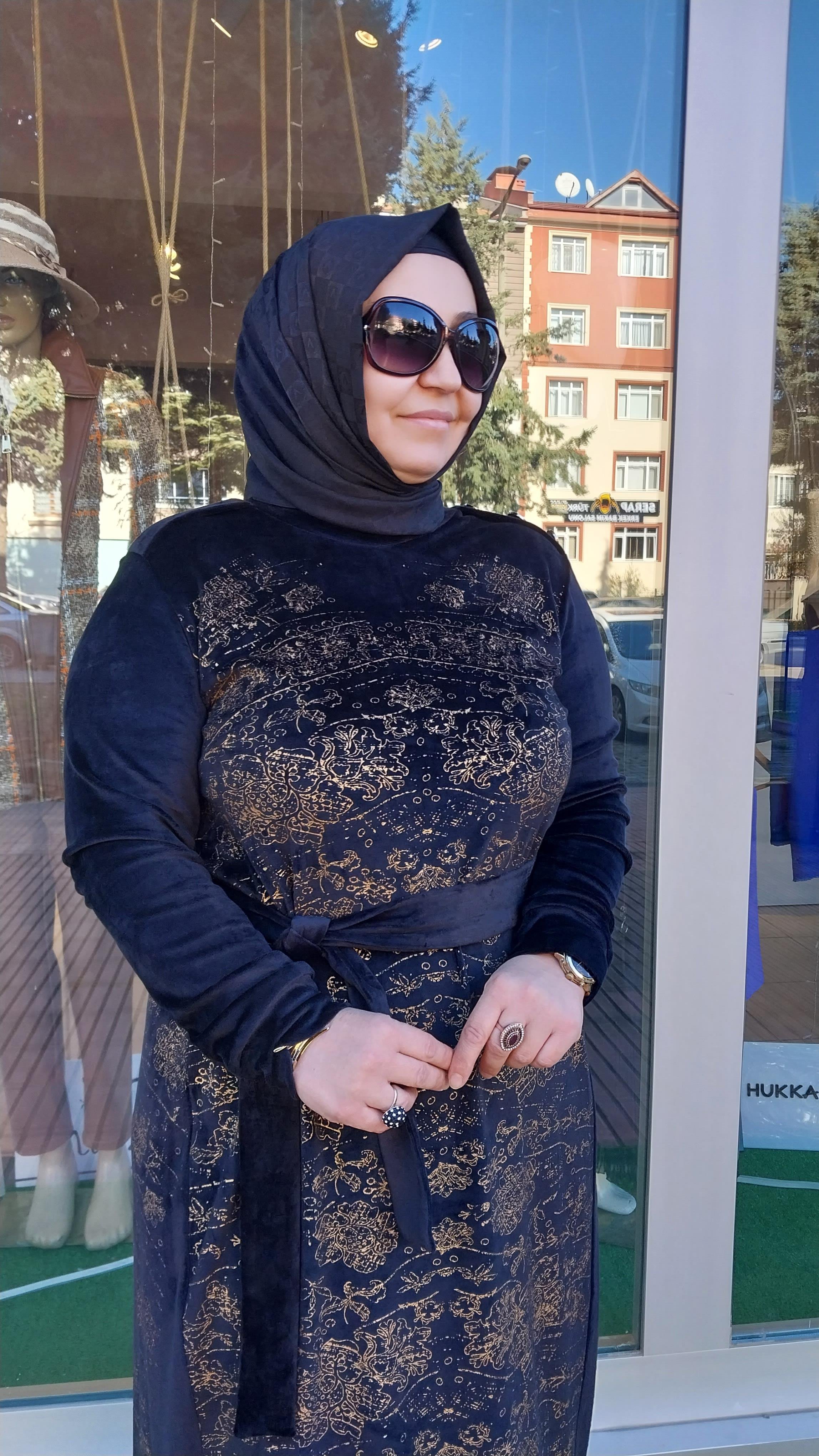MİSSWHENCE KADİFE ELBİSE SİYAH 34805