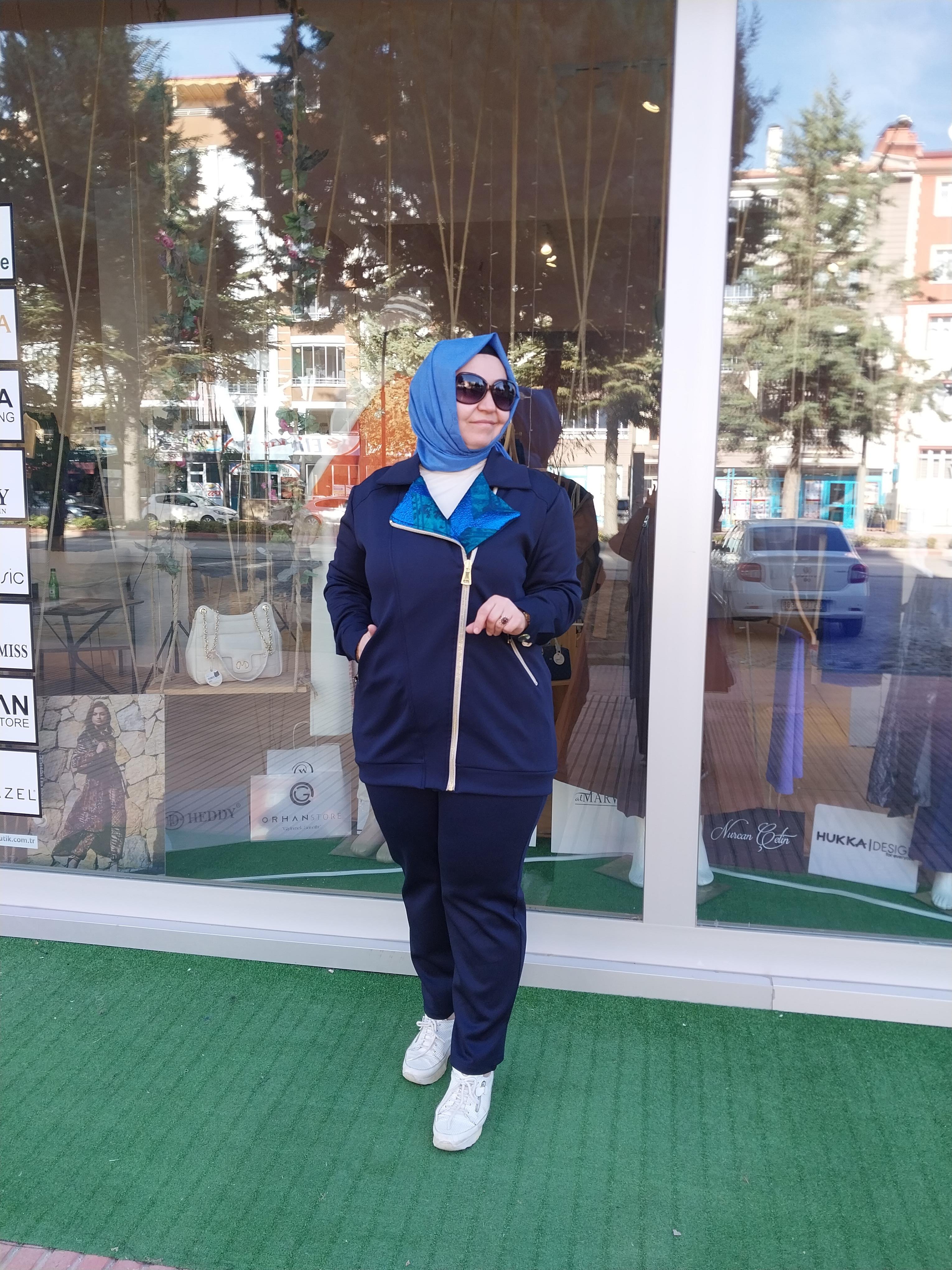 MİSSEMRAMİSS BİKER CEKETLİ PANTOLONLU TAKIM LACİVERT 4189