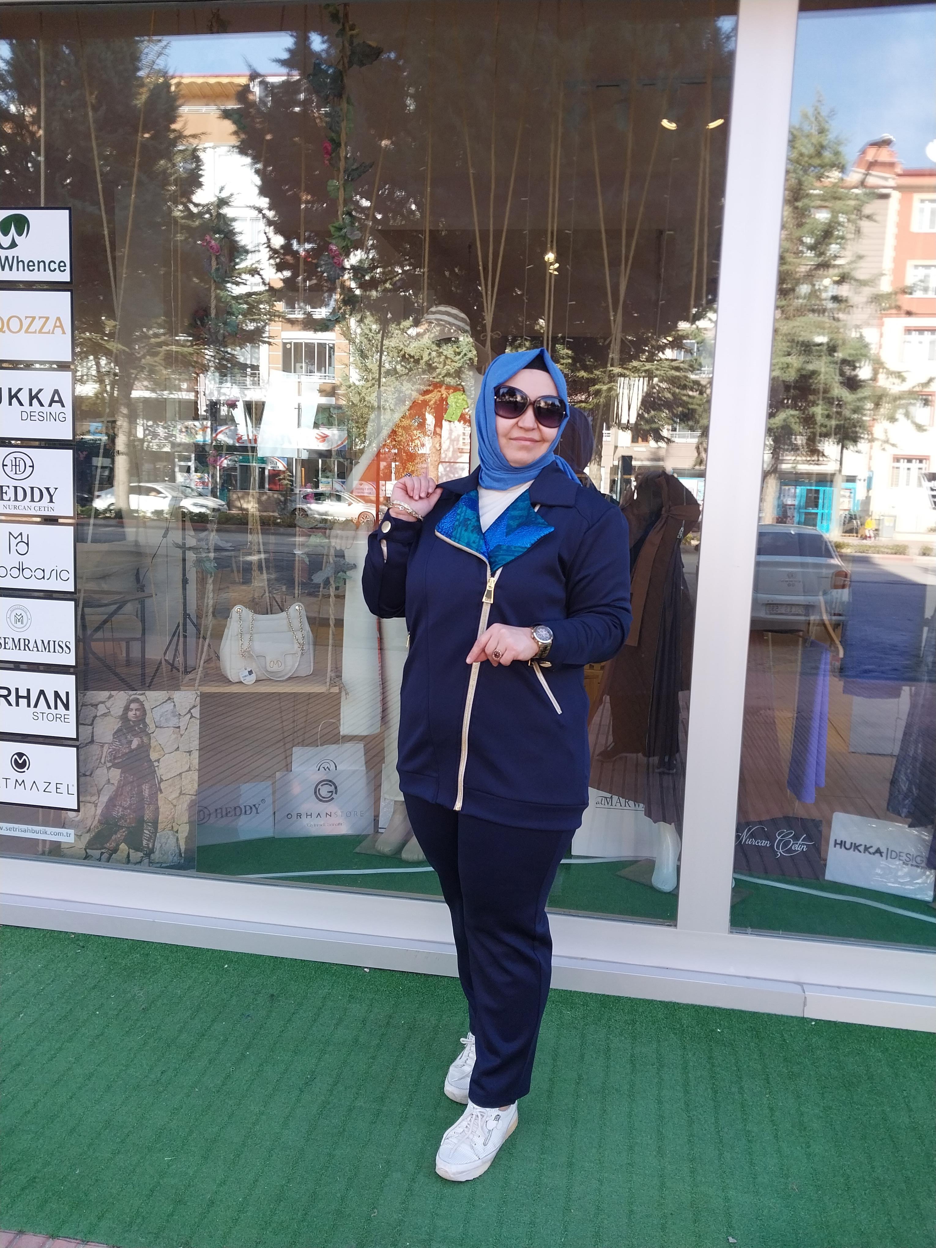 MİSSEMRAMİSS BİKER CEKETLİ PANTOLONLU TAKIM LACİVERT 4189