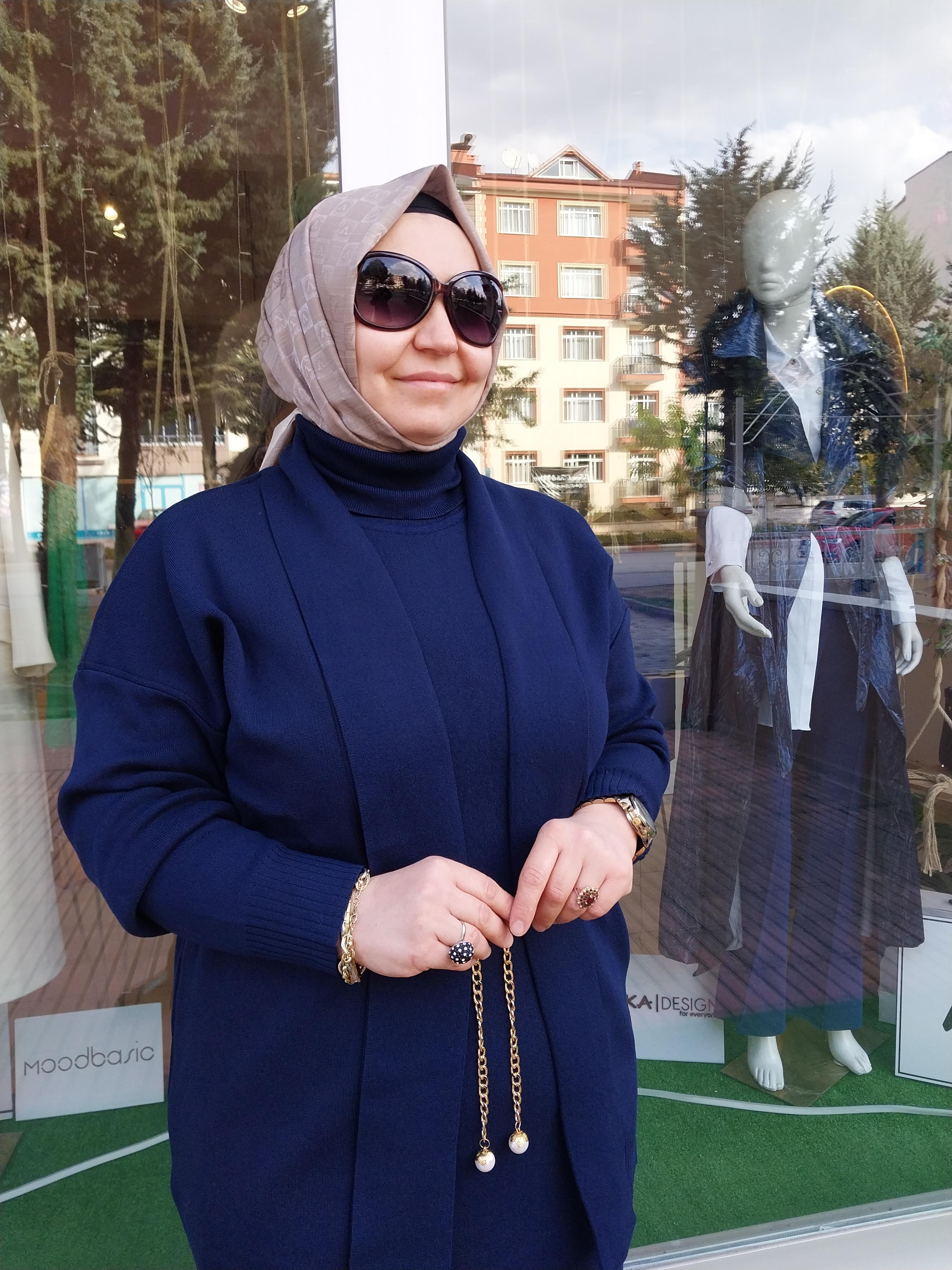 MİSSEMRAMİSS PAMUKLU TRİKO ELBİSE HIRKA TAKIM LACİVERT 4197