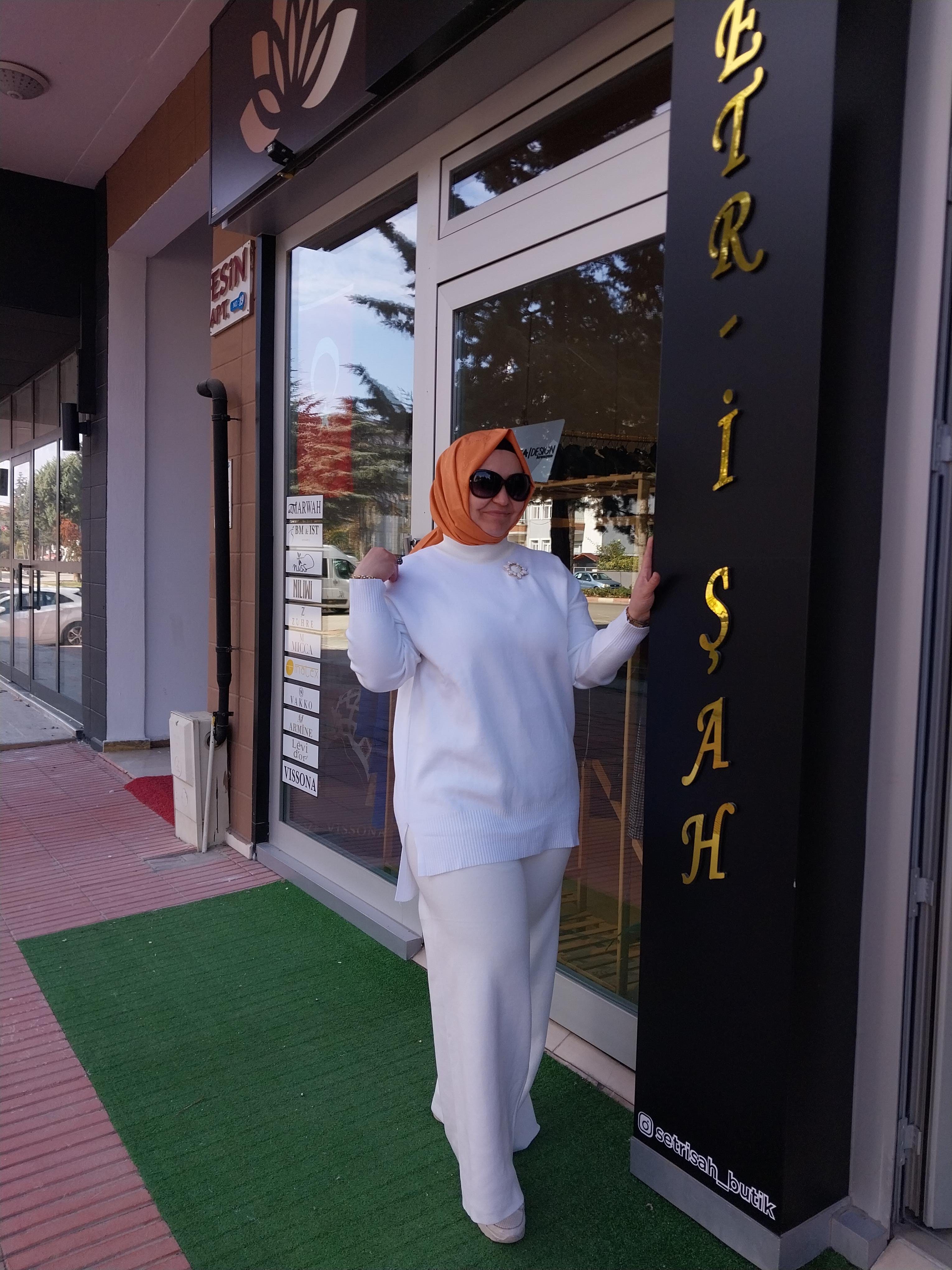MİSSEMRAMİSS MAGLERİA TRİKO PANTOLONLU TAKIM EKRU 4198