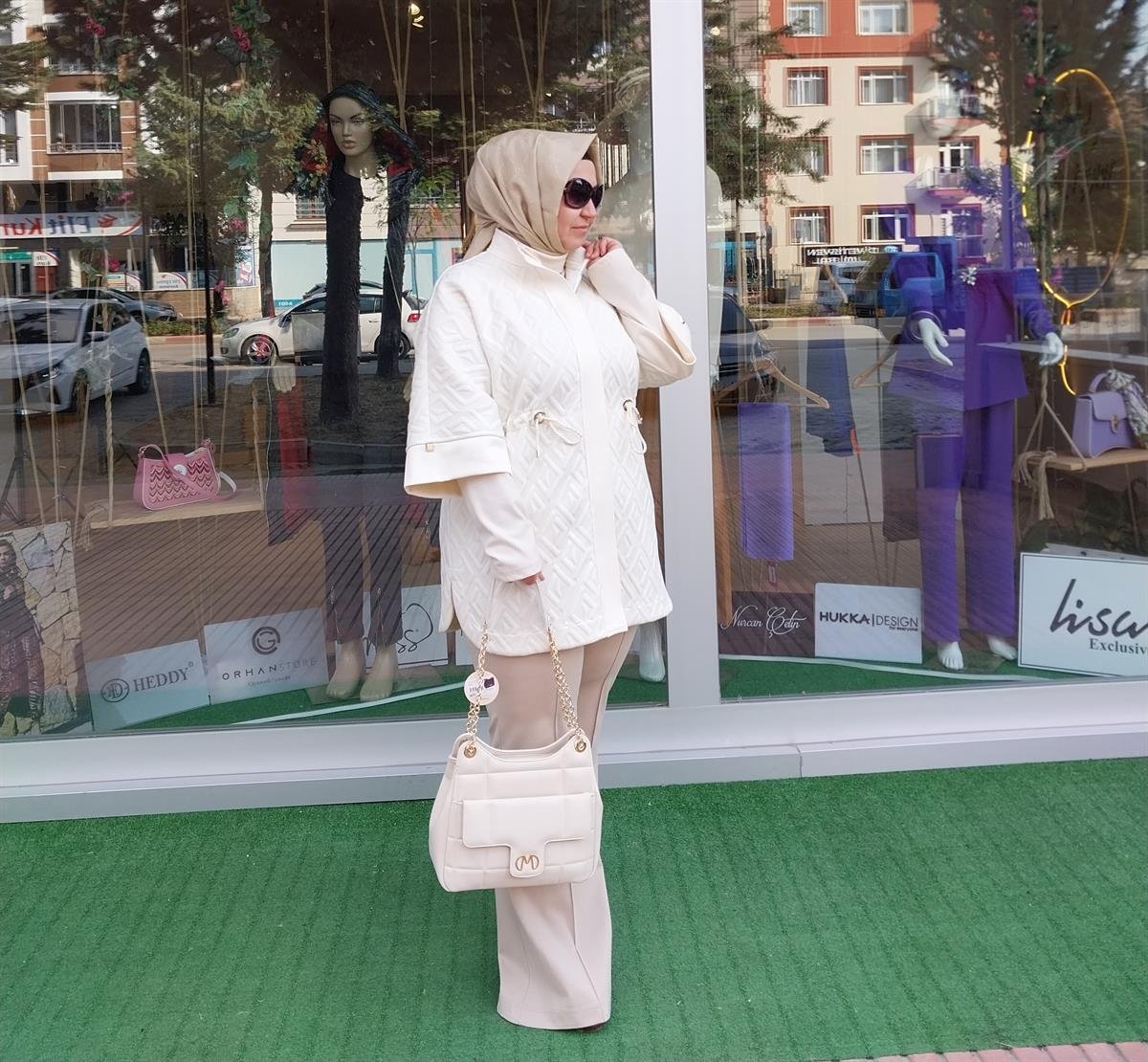 GHİSA ÇELİK ÖRME CEKET EKRU 6497