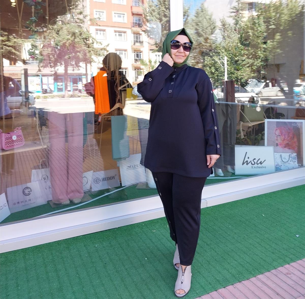 GHİSA METAL DETAYLI PANTOLONLU TAKIM SİYAH 4363