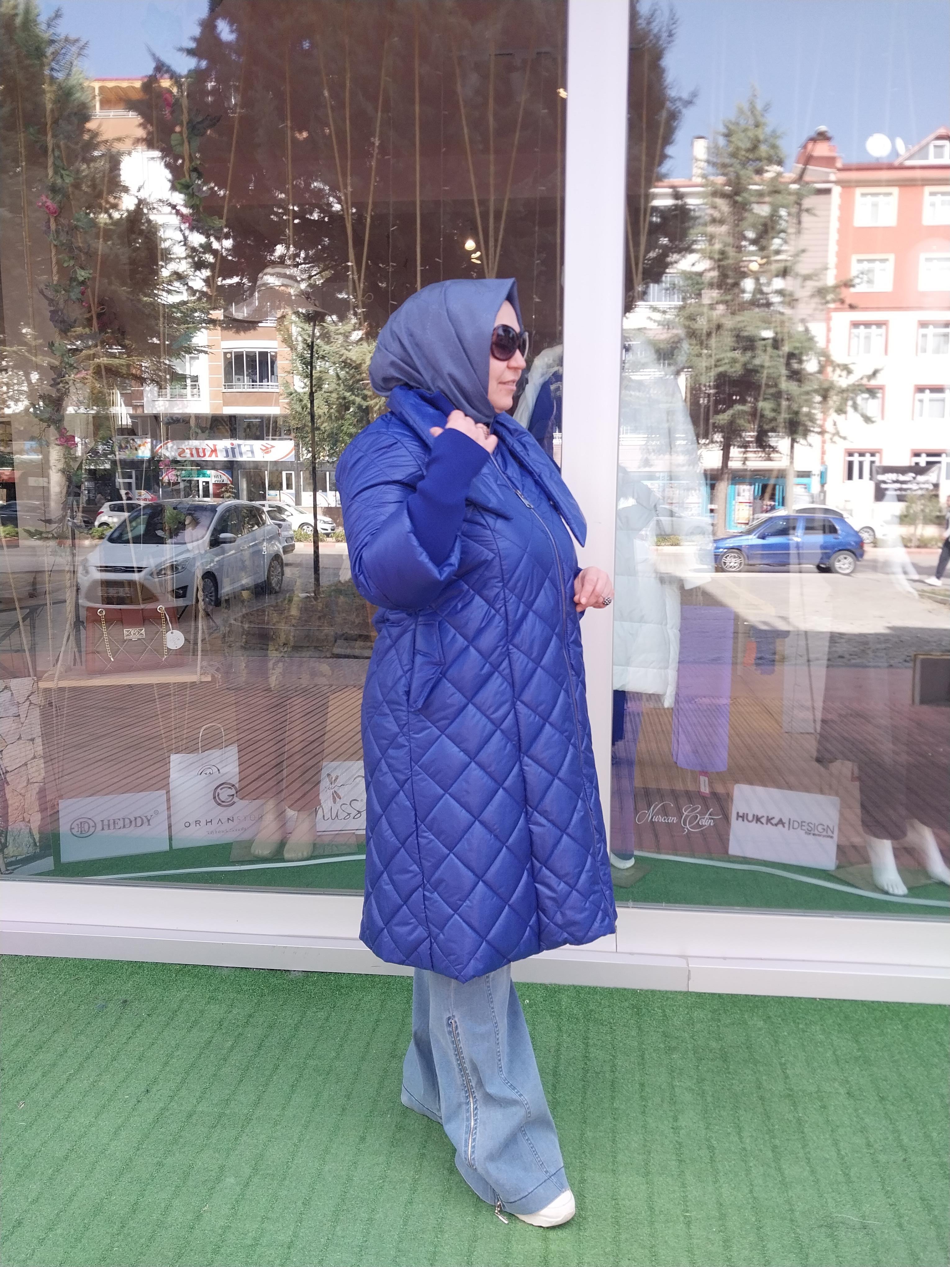 HUKKA KAPİTONE ŞİŞME MONT SAKS MAVİ 23HK1208